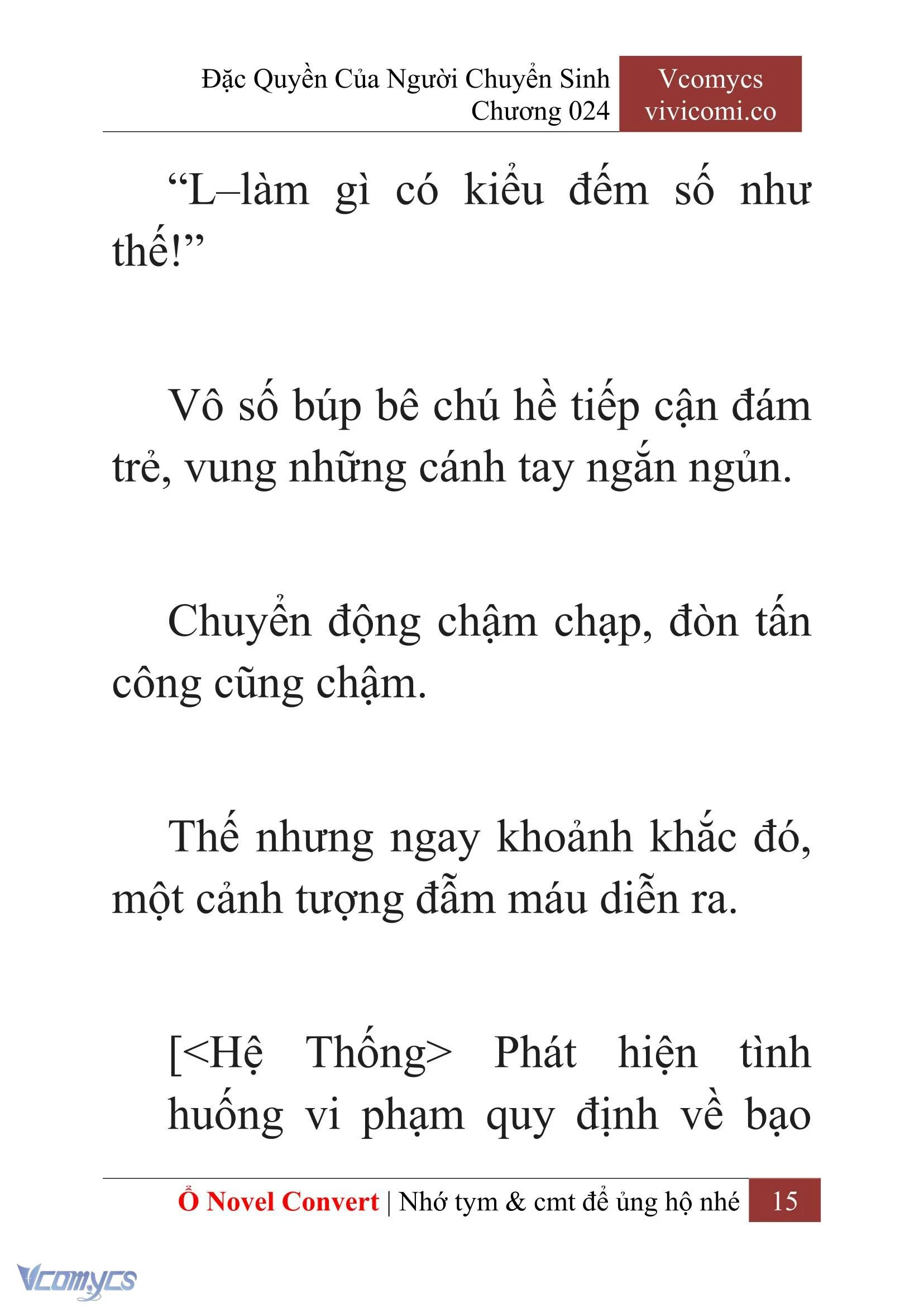 [Novel] Đặc Quyền Của Người Chuyển Sinh Chapter  24 - 17