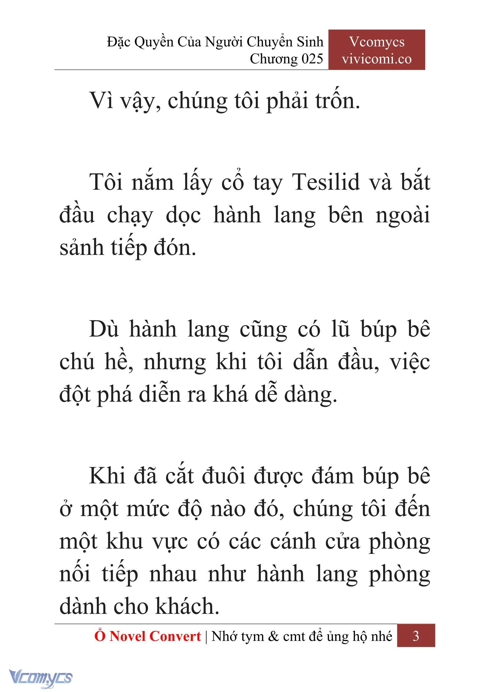 [Novel] Đặc Quyền Của Người Chuyển Sinh Chapter  25 - 5