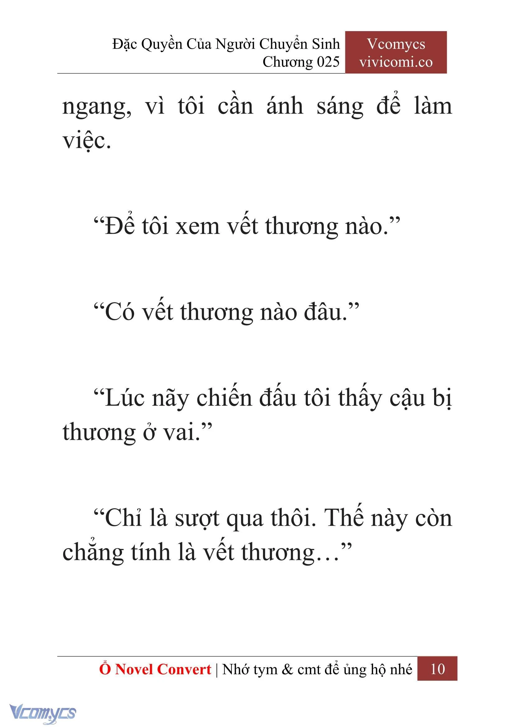[Novel] Đặc Quyền Của Người Chuyển Sinh Chapter  25 - 12