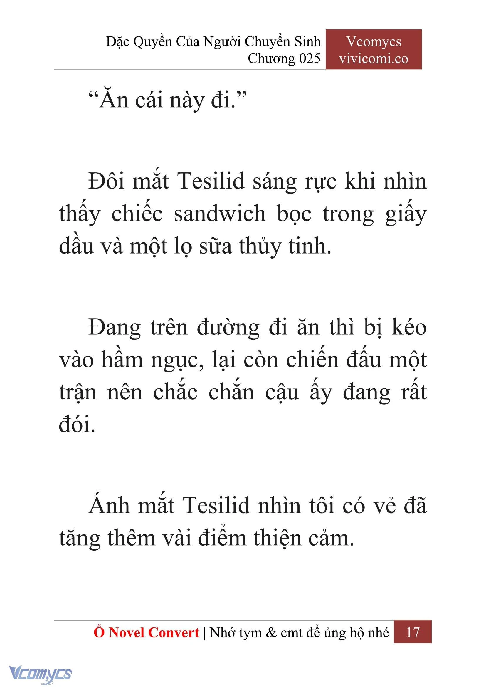 [Novel] Đặc Quyền Của Người Chuyển Sinh Chapter  25 - 19