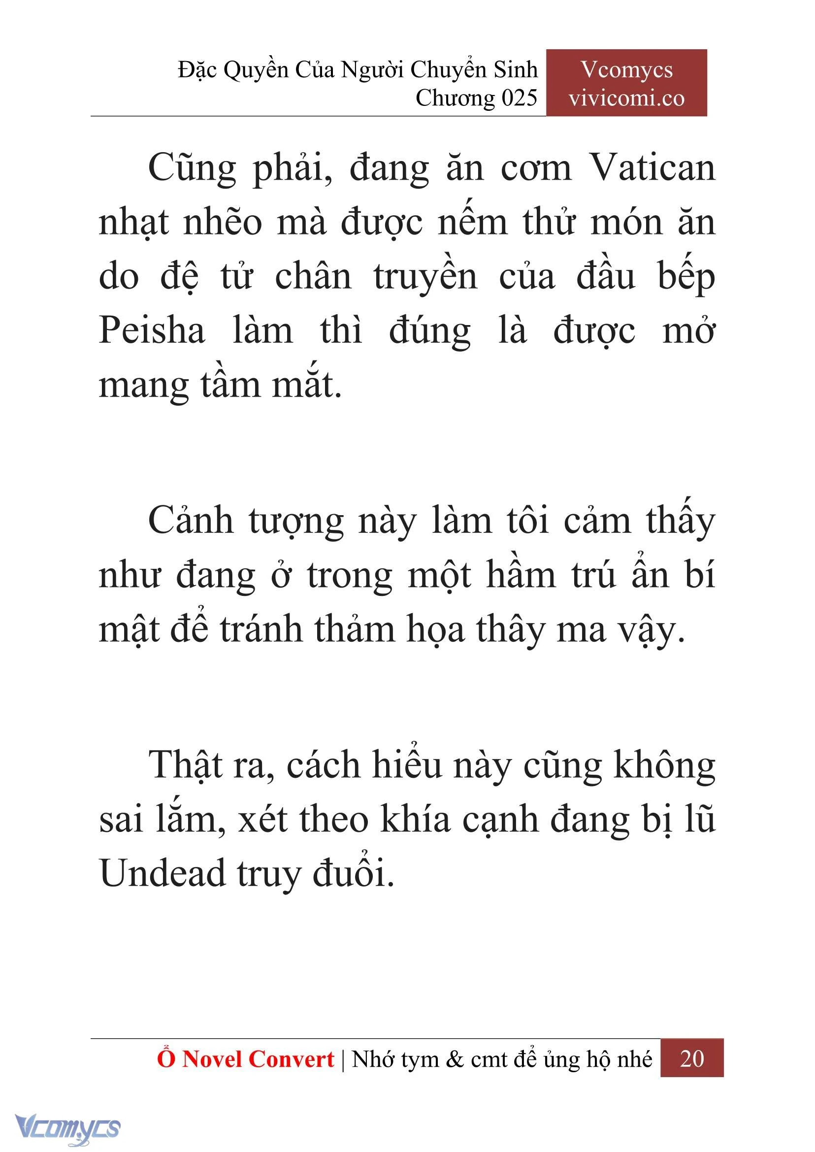 [Novel] Đặc Quyền Của Người Chuyển Sinh Chapter  25 - 22