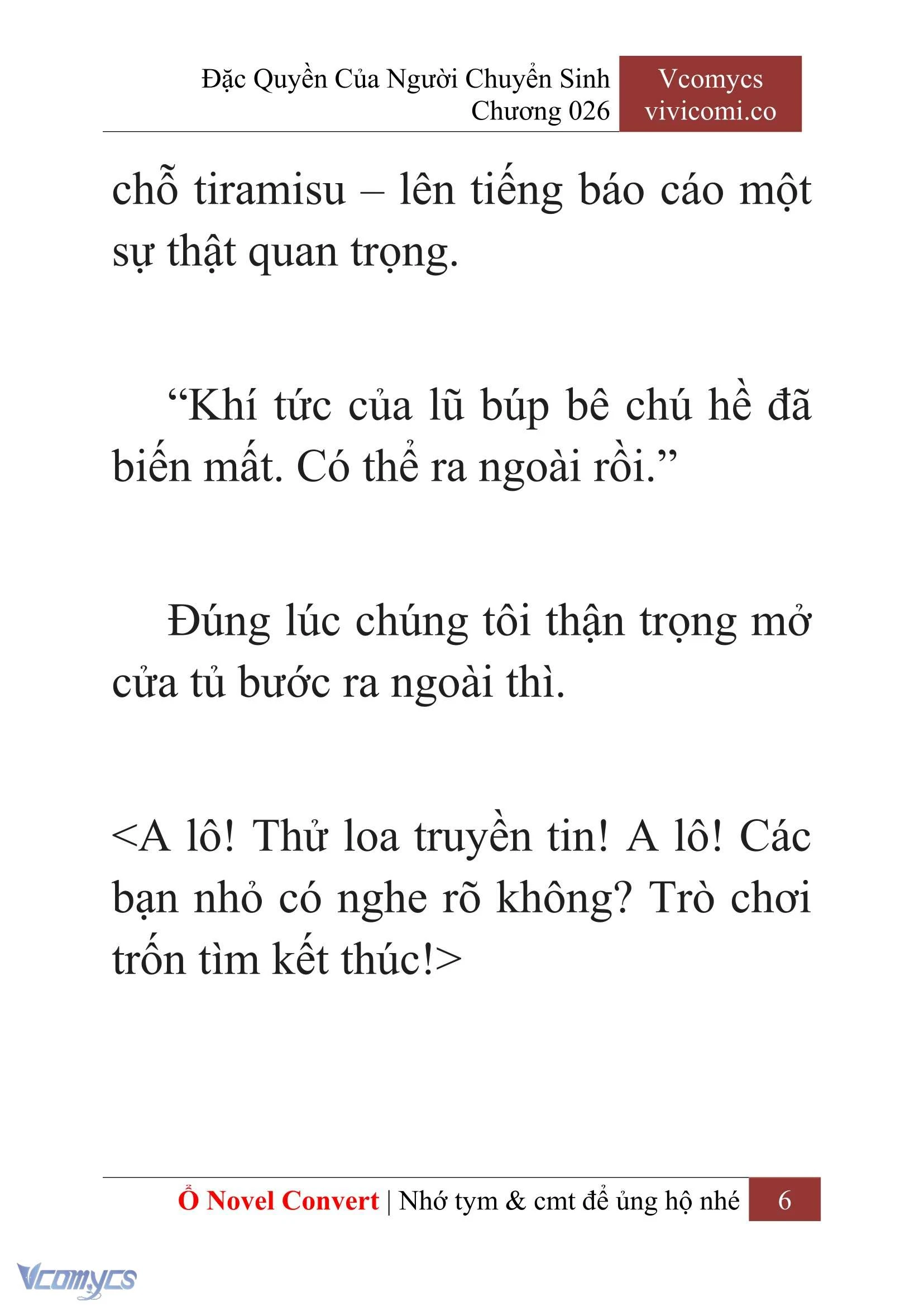 [Novel] Đặc Quyền Của Người Chuyển Sinh Chapter  26 - 8