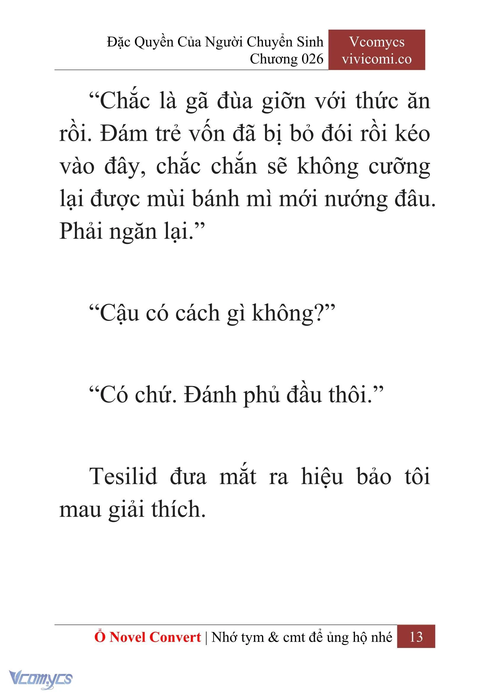 [Novel] Đặc Quyền Của Người Chuyển Sinh Chapter  26 - 15