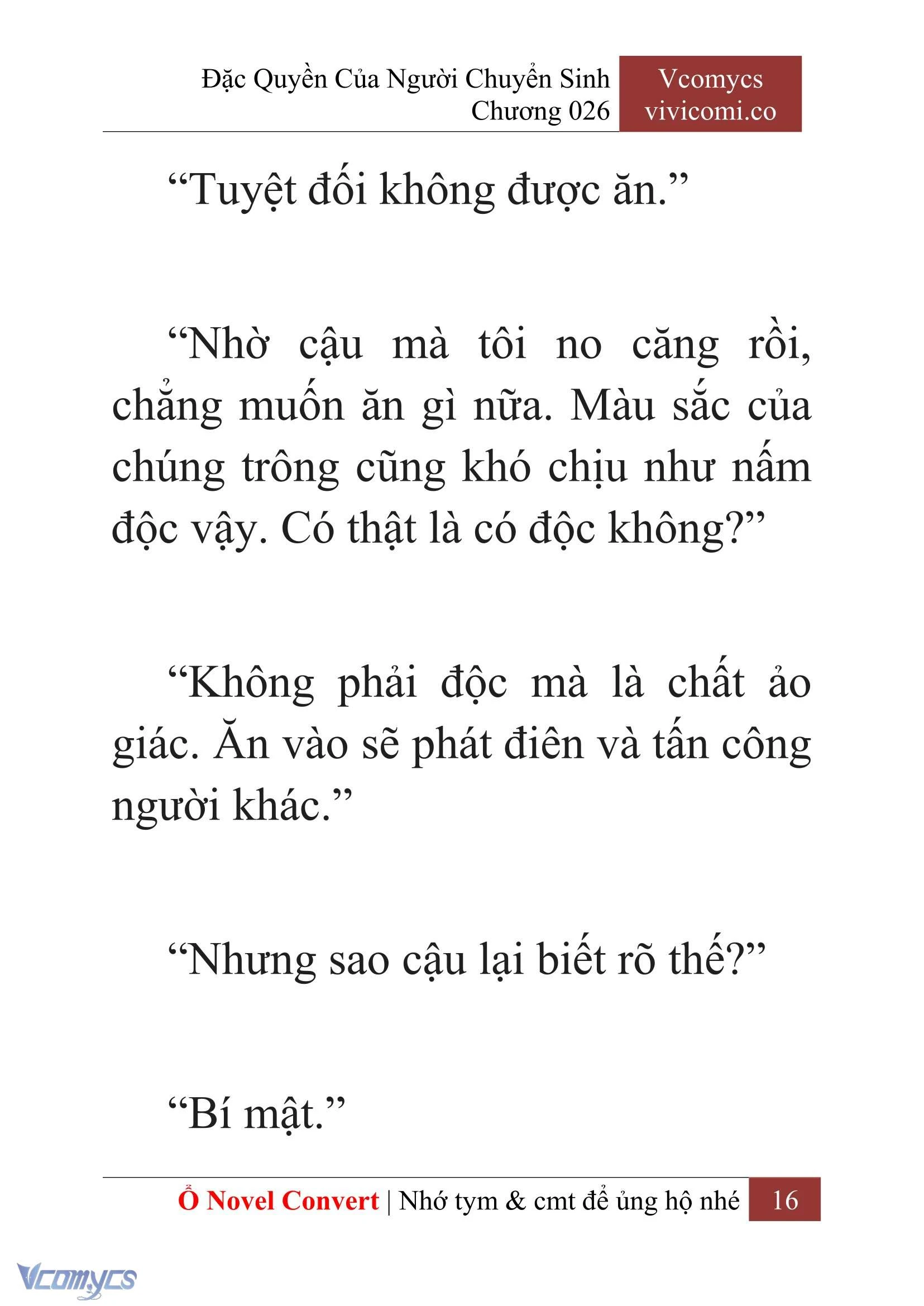 [Novel] Đặc Quyền Của Người Chuyển Sinh Chapter  26 - 18