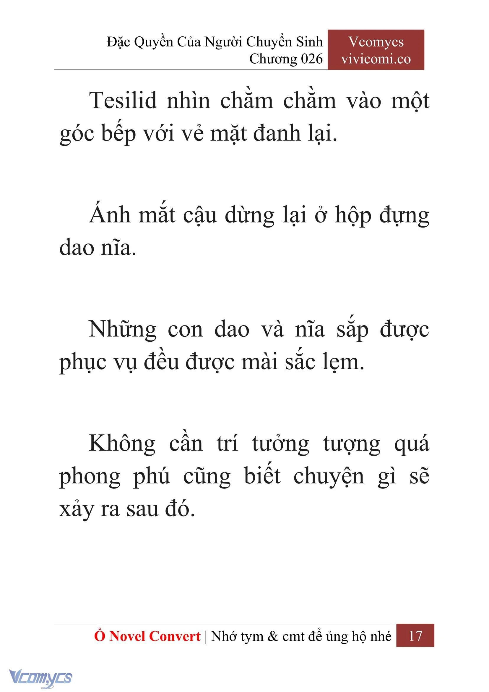 [Novel] Đặc Quyền Của Người Chuyển Sinh Chapter  26 - 19
