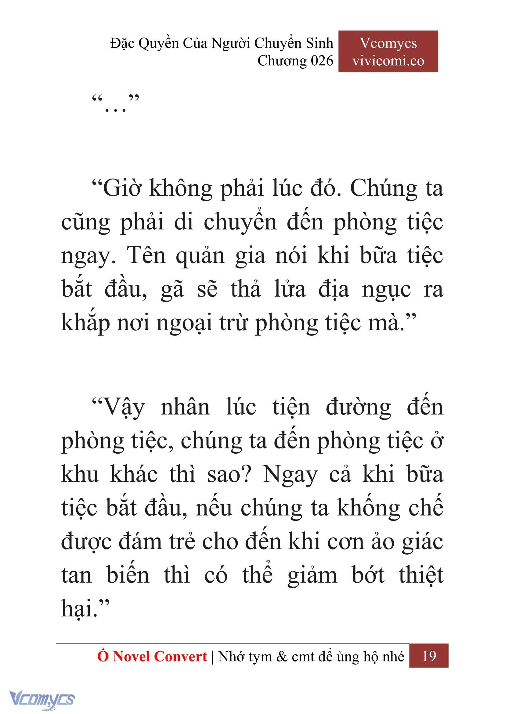 [Novel] Đặc Quyền Của Người Chuyển Sinh Chapter  26 - 21