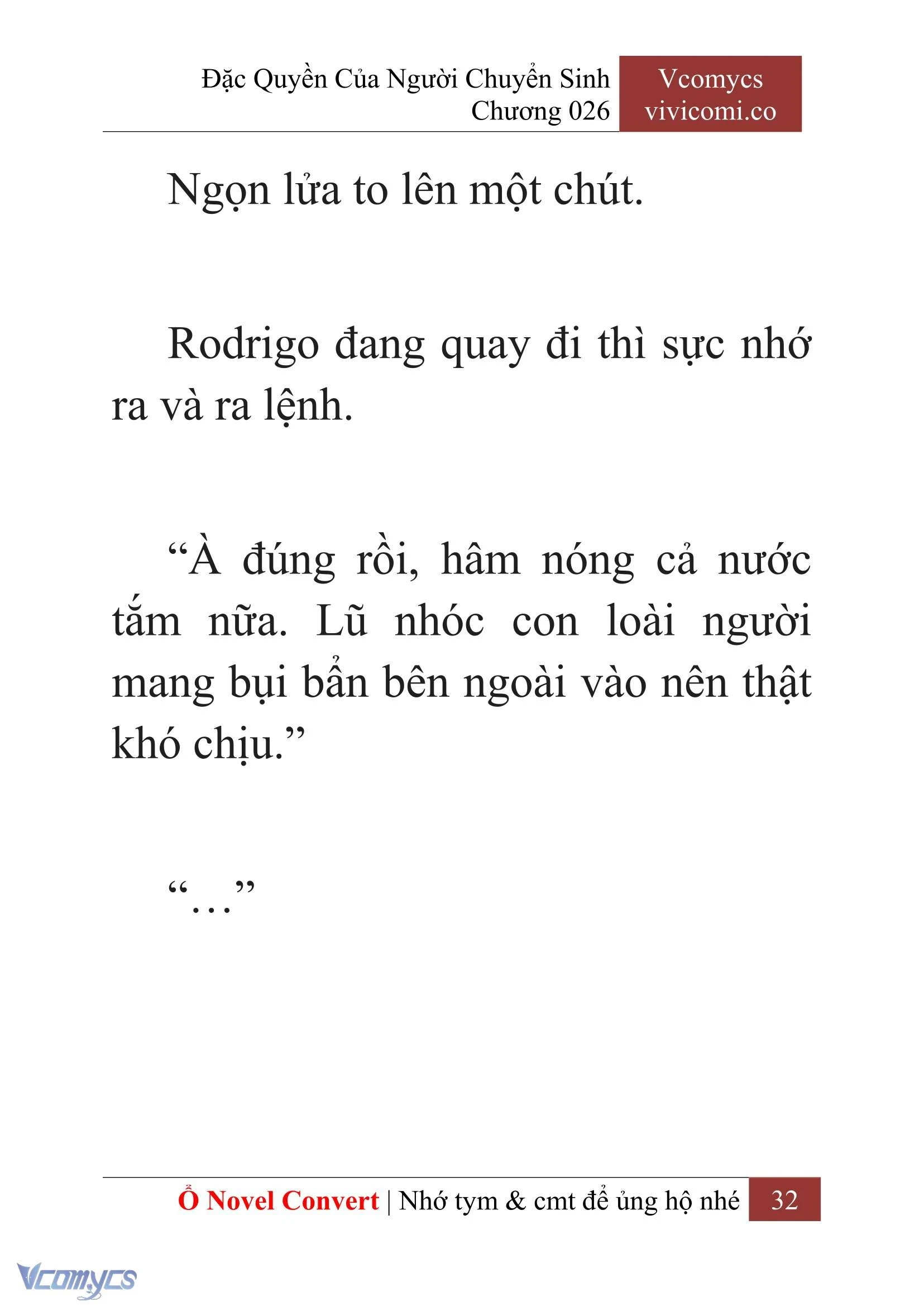 [Novel] Đặc Quyền Của Người Chuyển Sinh Chapter  26 - 34