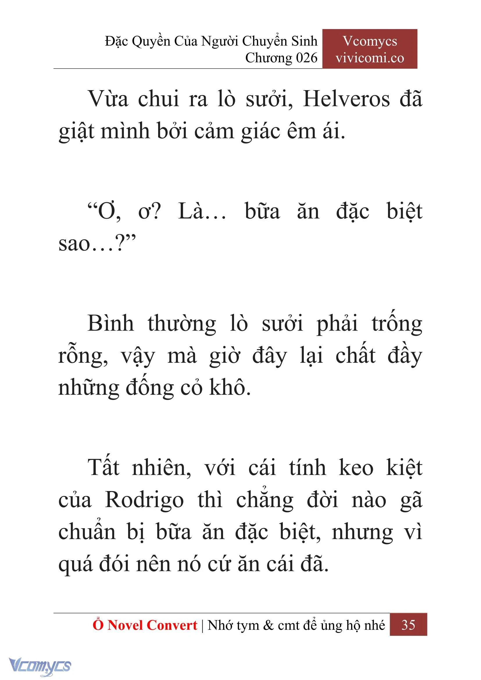 [Novel] Đặc Quyền Của Người Chuyển Sinh Chapter  26 - 37