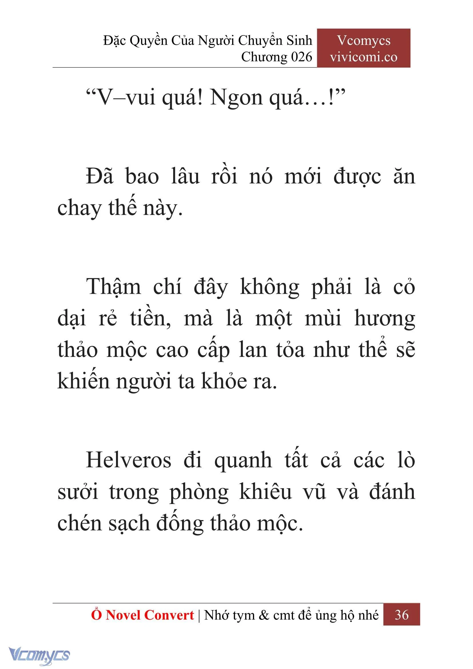 [Novel] Đặc Quyền Của Người Chuyển Sinh Chapter  26 - 38