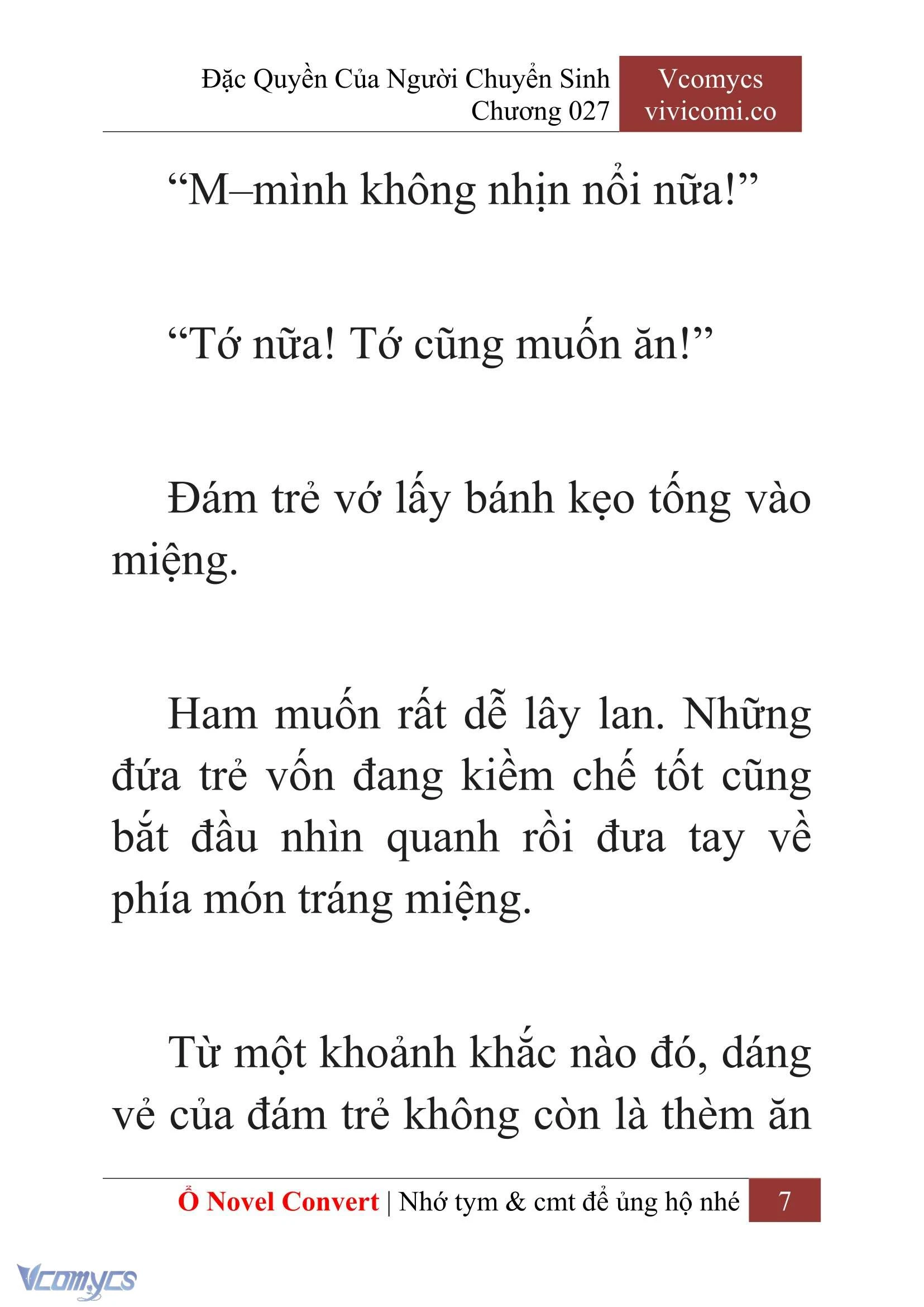 [Novel] Đặc Quyền Của Người Chuyển Sinh Chapter  27 - 9