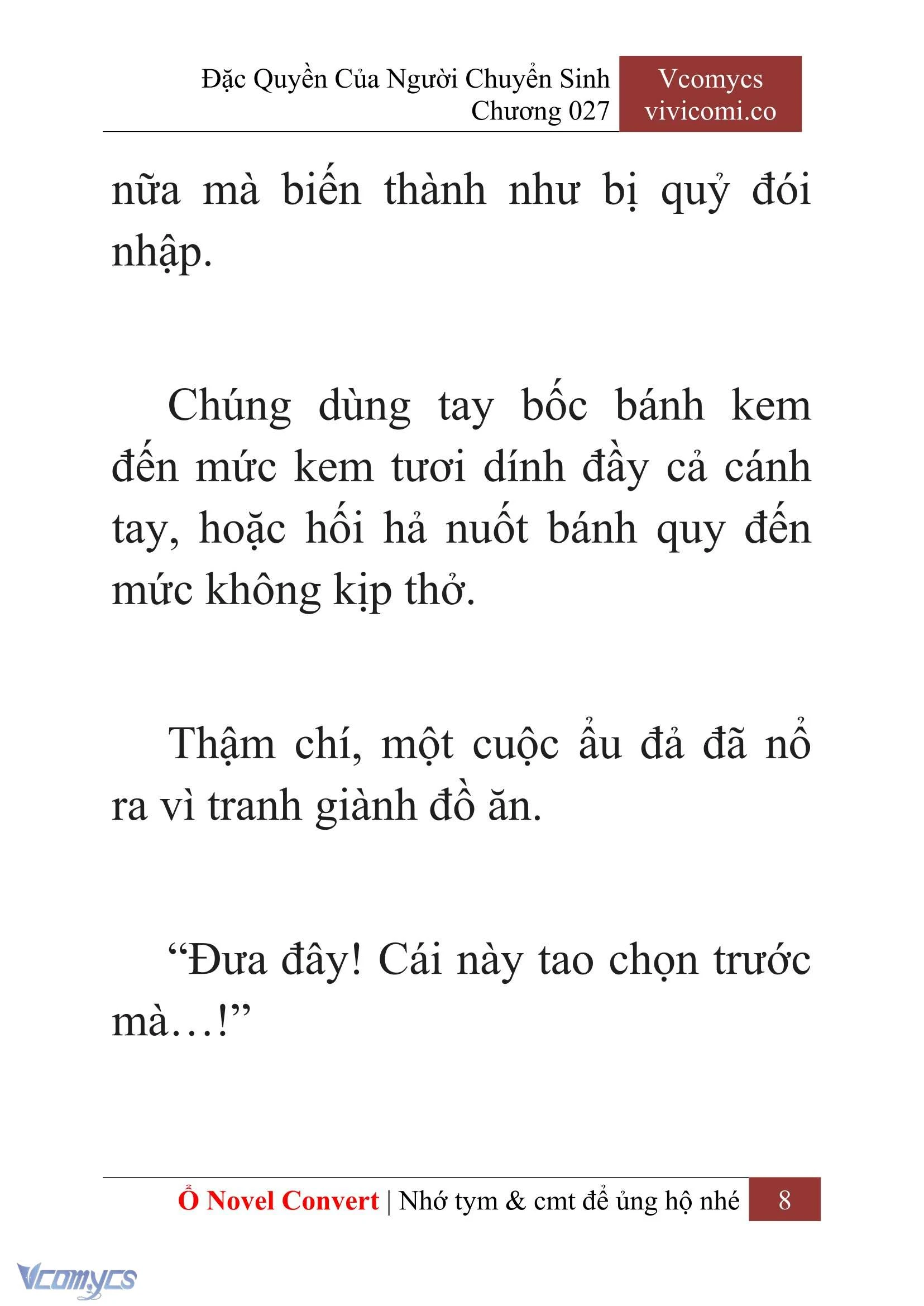 [Novel] Đặc Quyền Của Người Chuyển Sinh Chapter  27 - 10