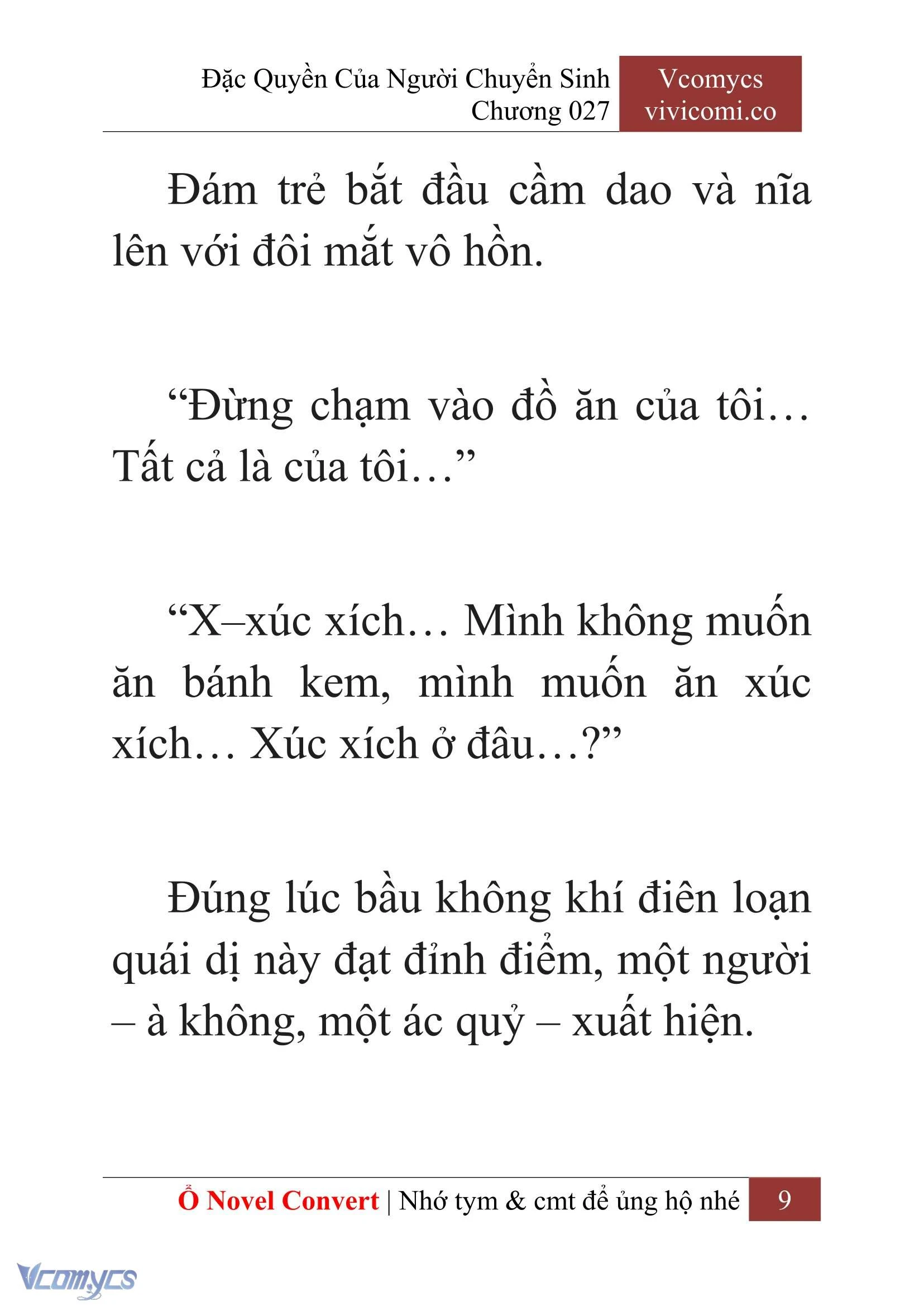 [Novel] Đặc Quyền Của Người Chuyển Sinh Chapter  27 - 11