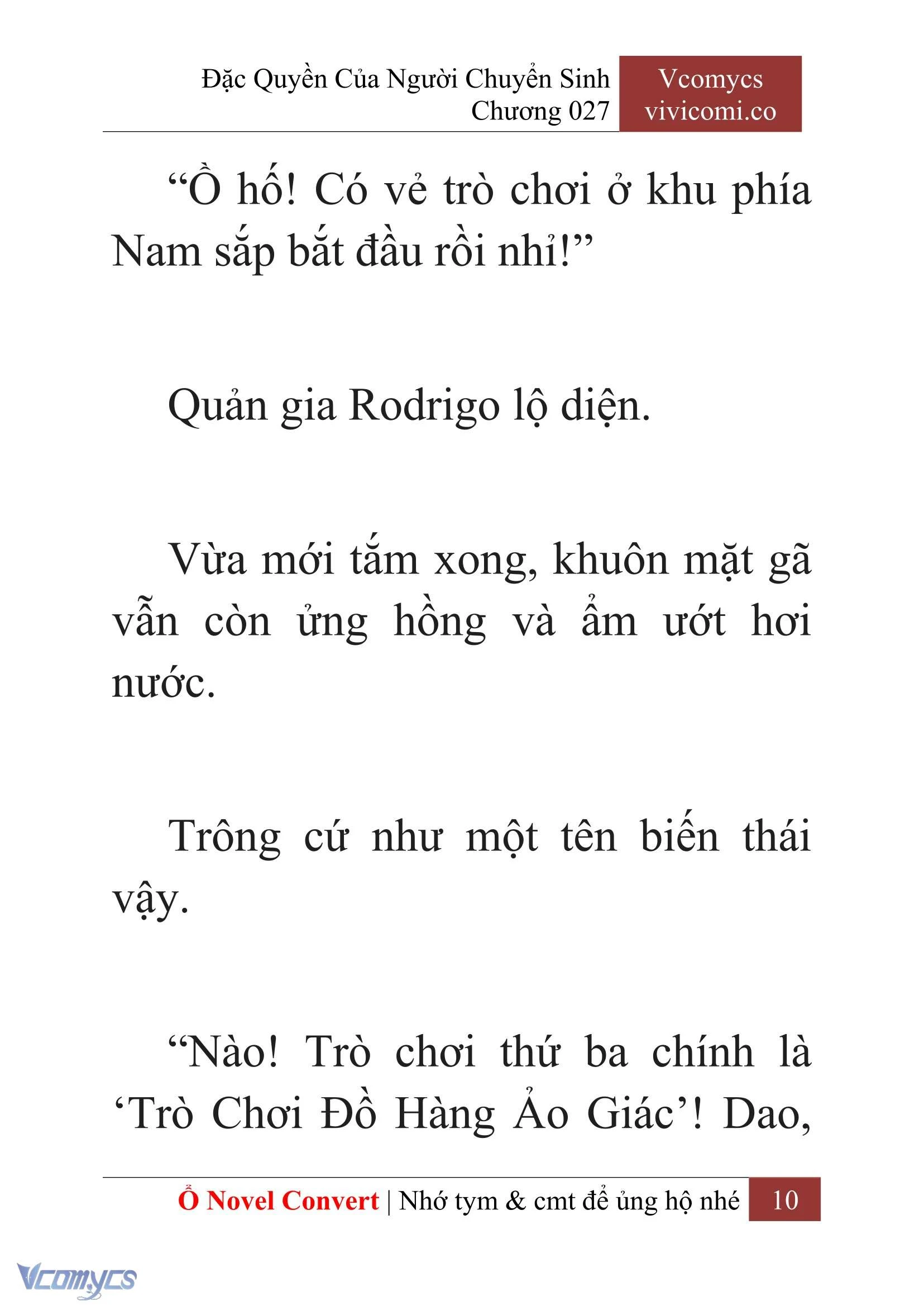 [Novel] Đặc Quyền Của Người Chuyển Sinh Chapter  27 - 12