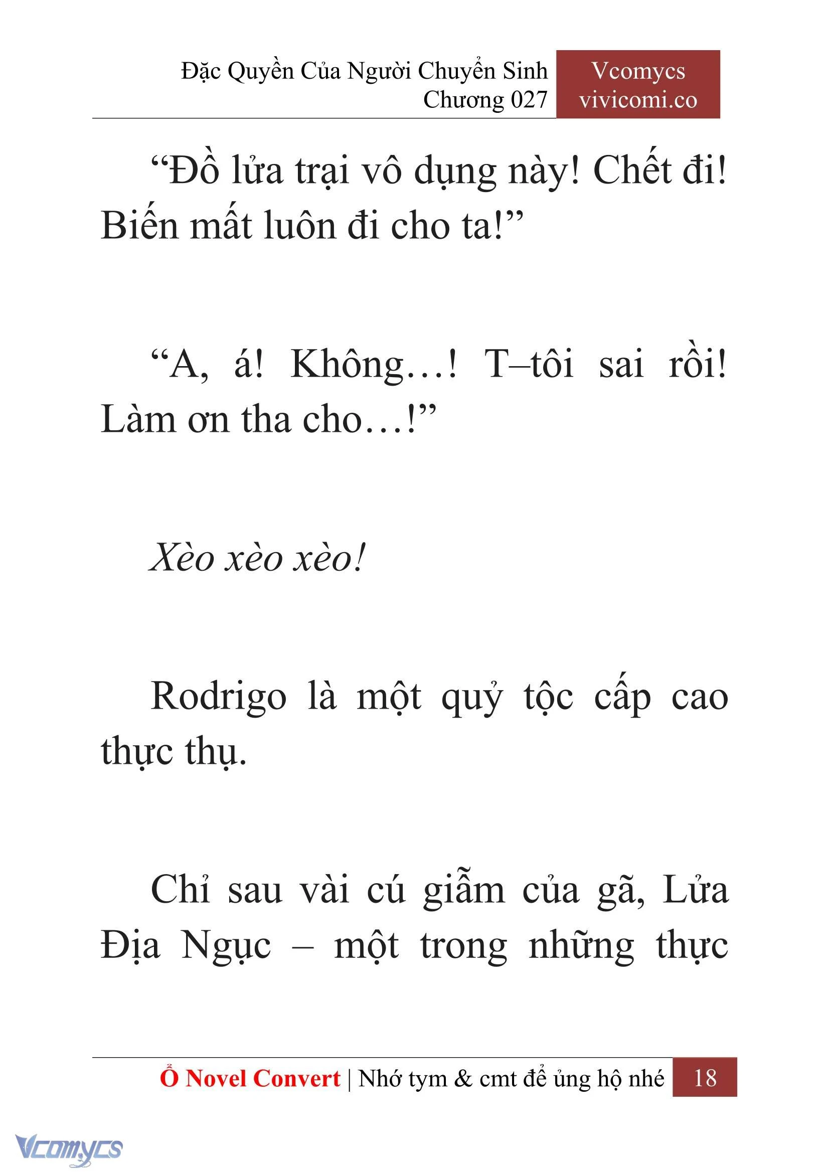 [Novel] Đặc Quyền Của Người Chuyển Sinh Chapter  27 - 20