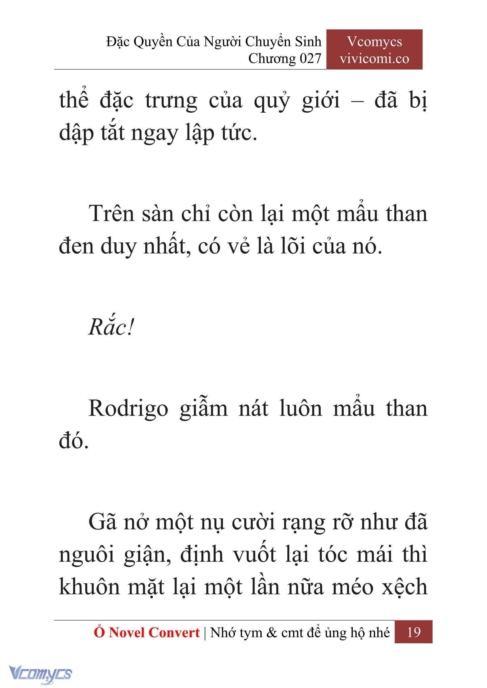 [Novel] Đặc Quyền Của Người Chuyển Sinh Chapter  27 - 21