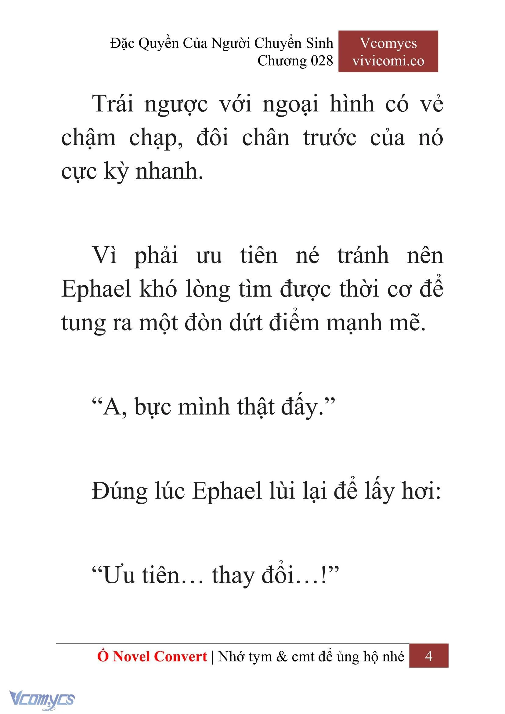 [Novel] Đặc Quyền Của Người Chuyển Sinh Chapter  28 - 6