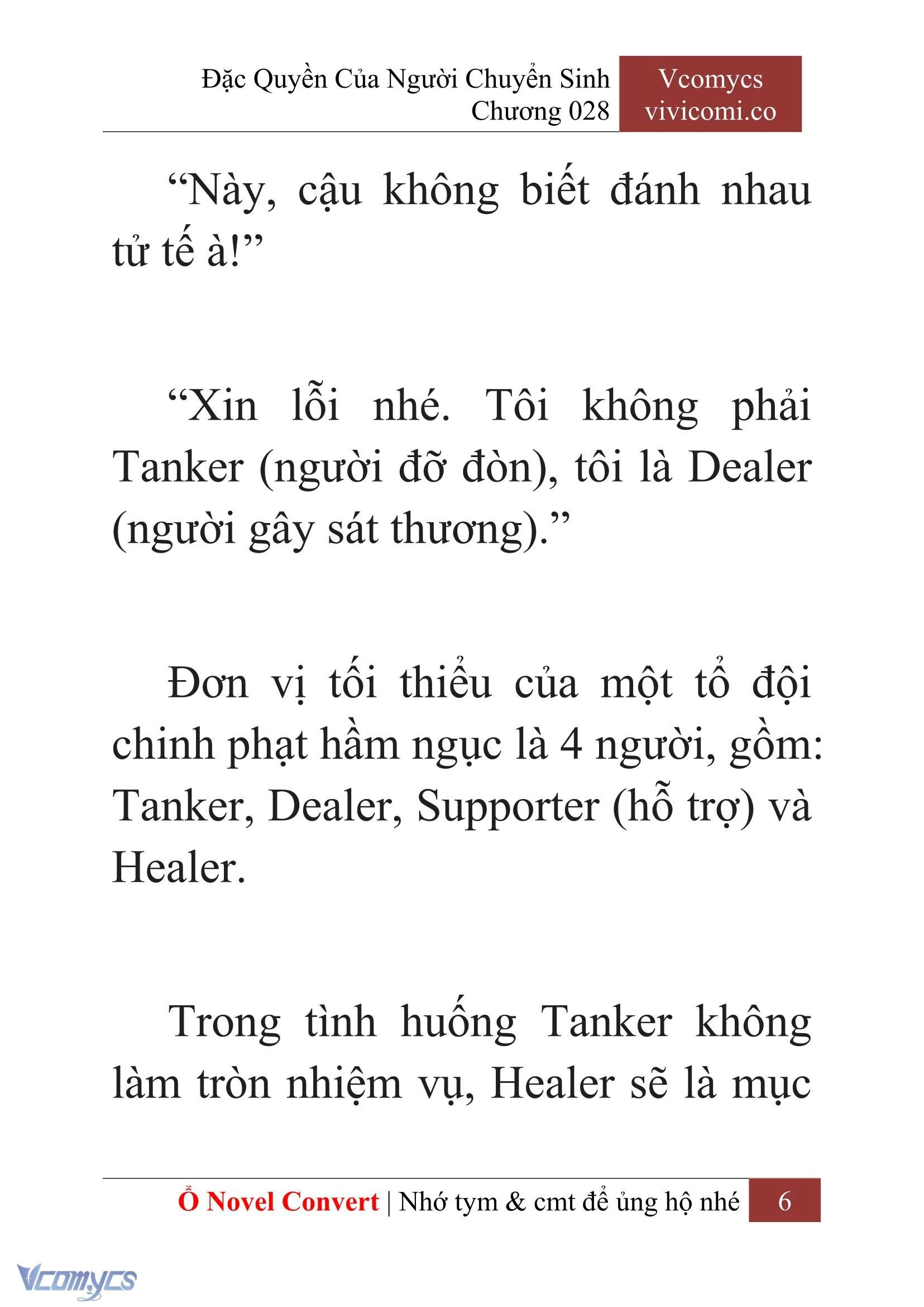 [Novel] Đặc Quyền Của Người Chuyển Sinh Chapter  28 - 8