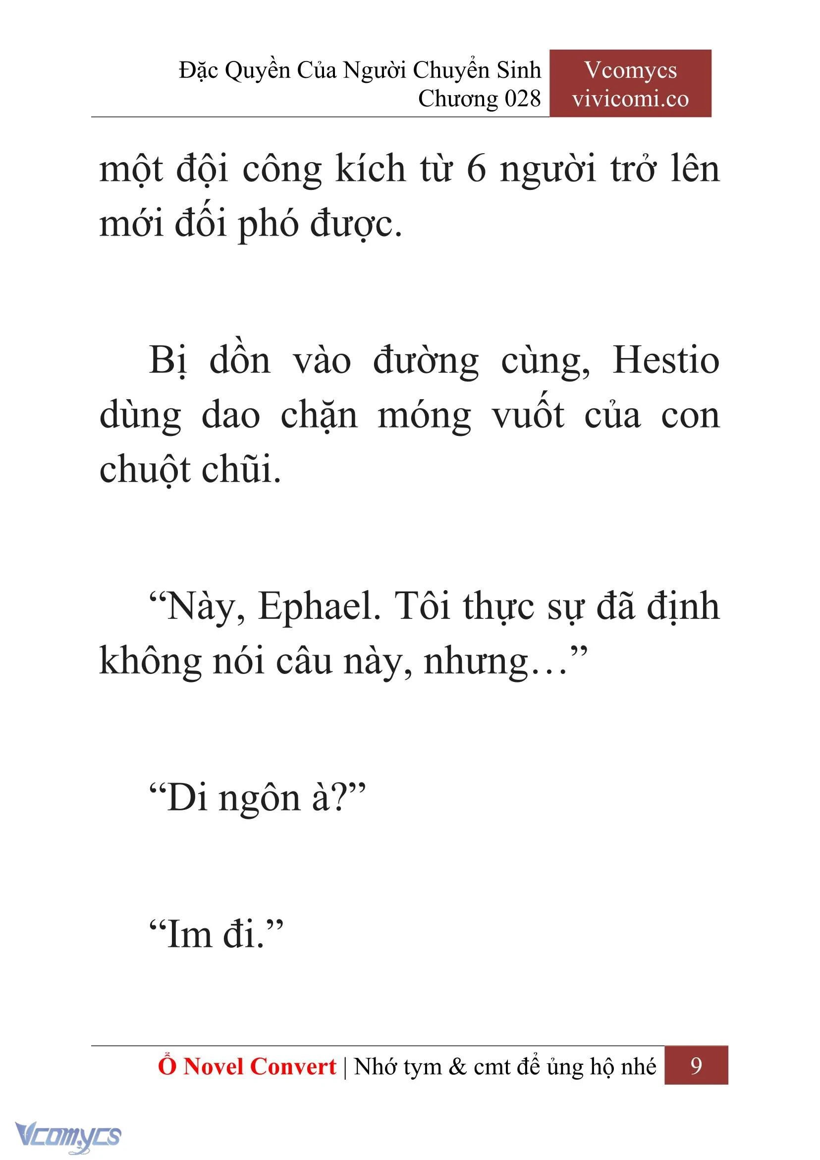 [Novel] Đặc Quyền Của Người Chuyển Sinh Chapter  28 - 11