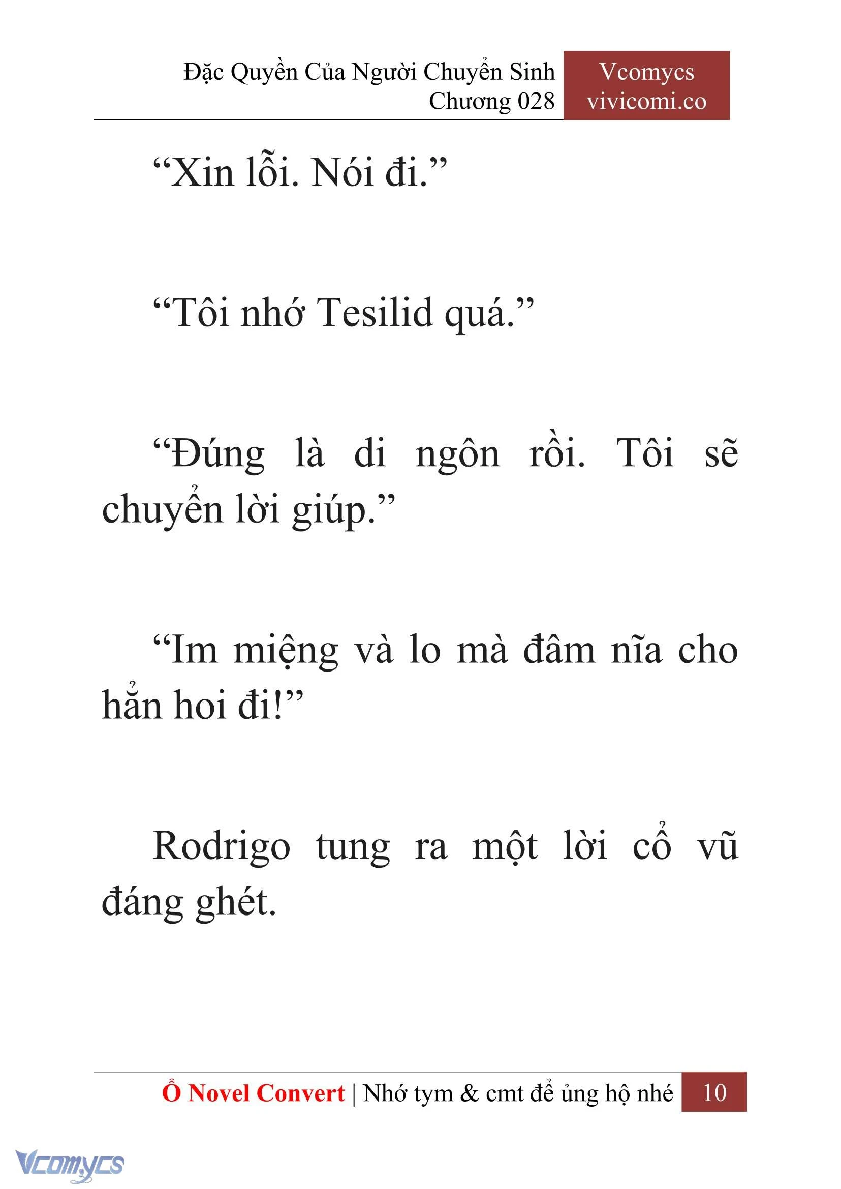 [Novel] Đặc Quyền Của Người Chuyển Sinh Chapter  28 - 12