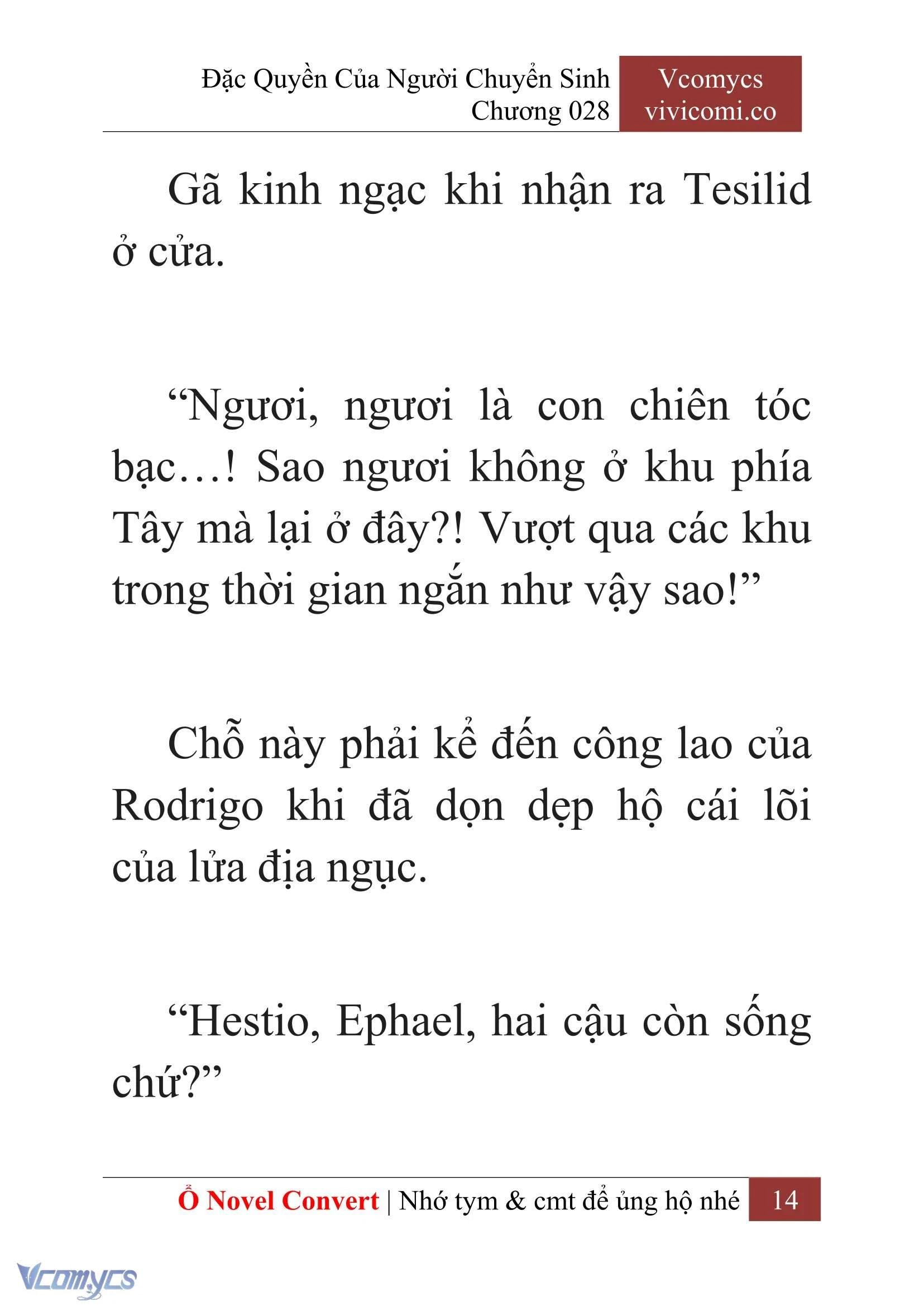 [Novel] Đặc Quyền Của Người Chuyển Sinh Chapter  28 - 16