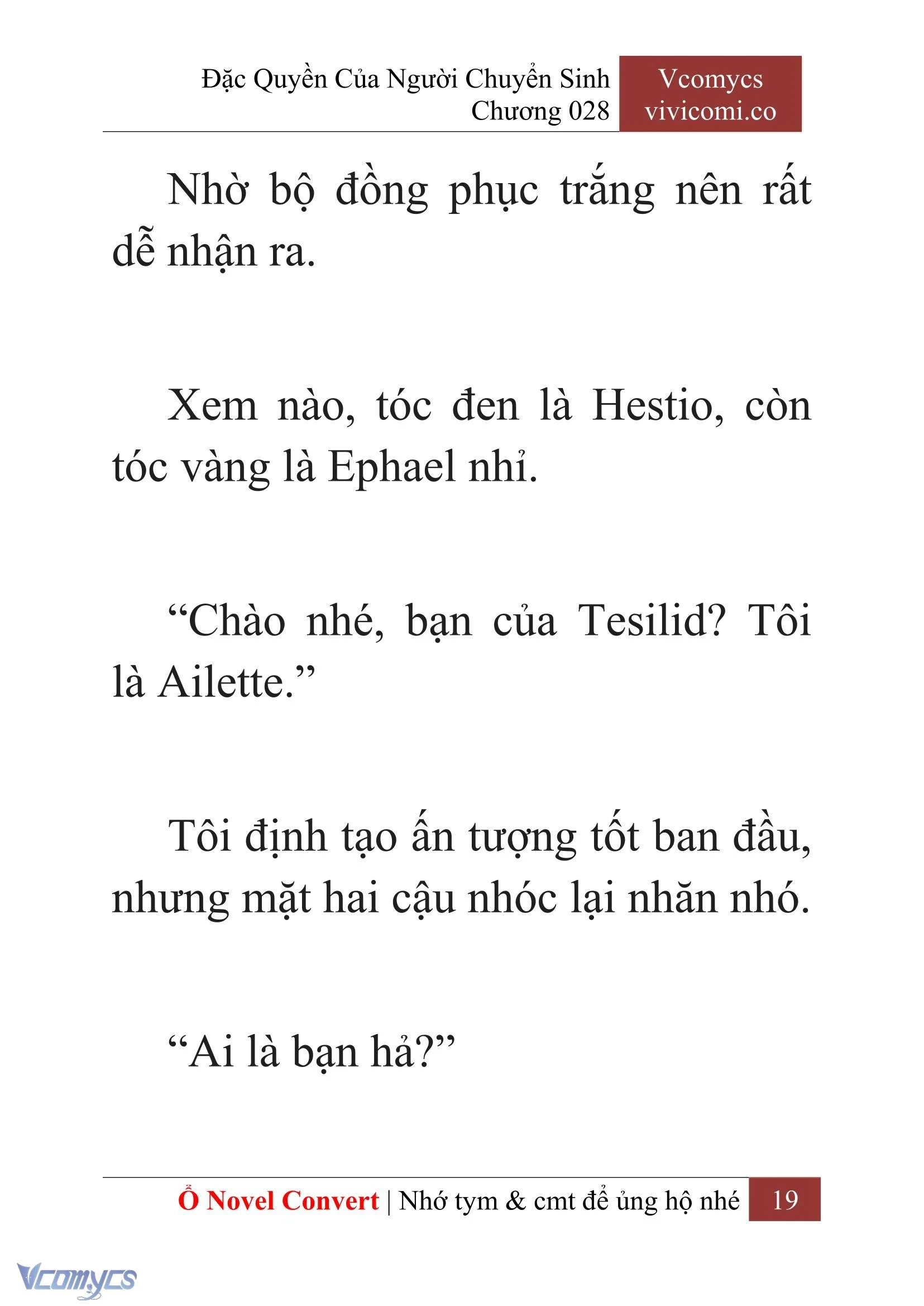 [Novel] Đặc Quyền Của Người Chuyển Sinh Chapter  28 - 21
