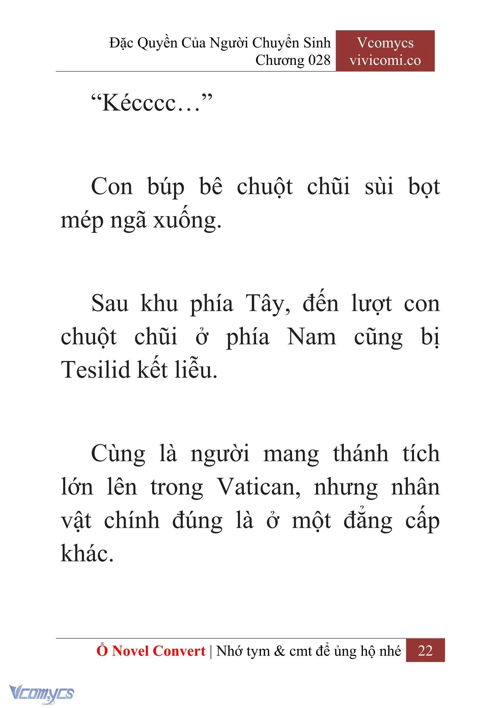 [Novel] Đặc Quyền Của Người Chuyển Sinh Chapter  28 - 24