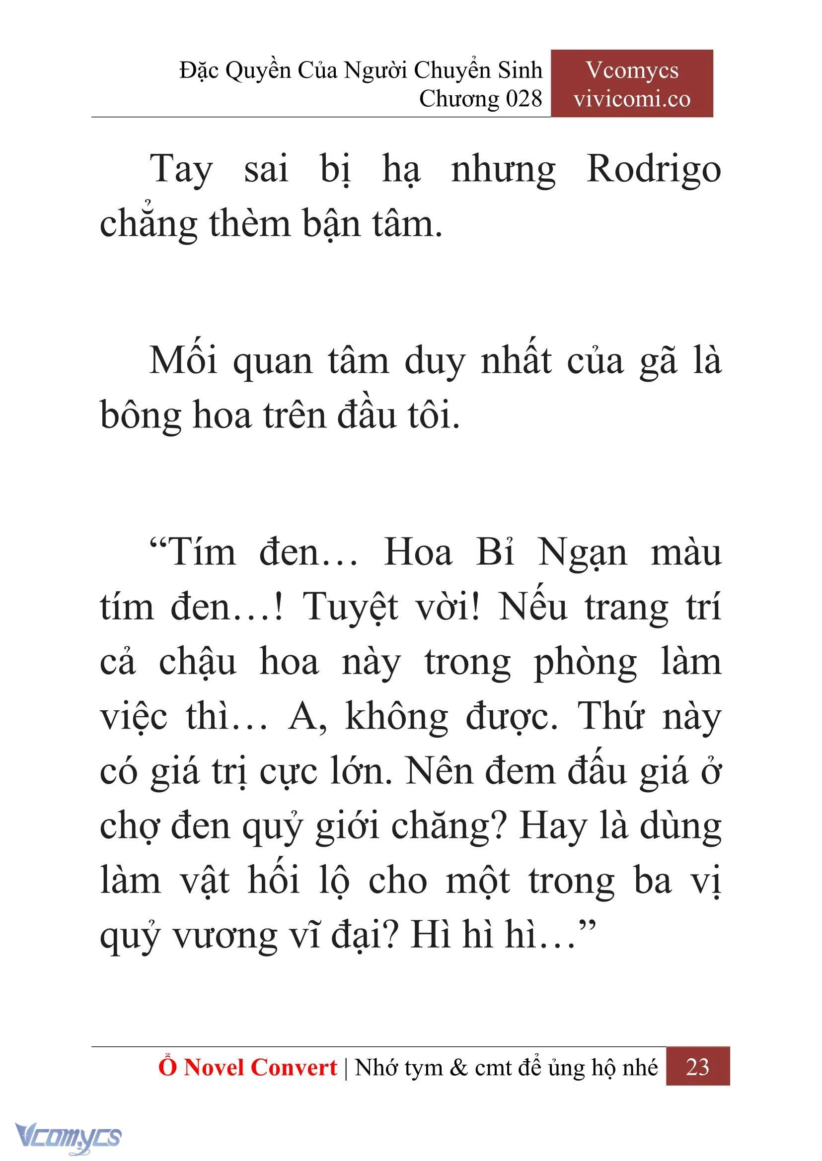 [Novel] Đặc Quyền Của Người Chuyển Sinh Chapter  28 - 25