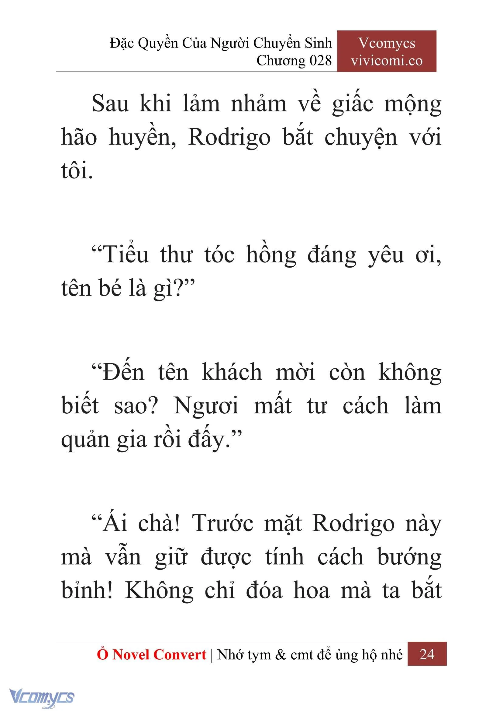 [Novel] Đặc Quyền Của Người Chuyển Sinh Chapter  28 - 26