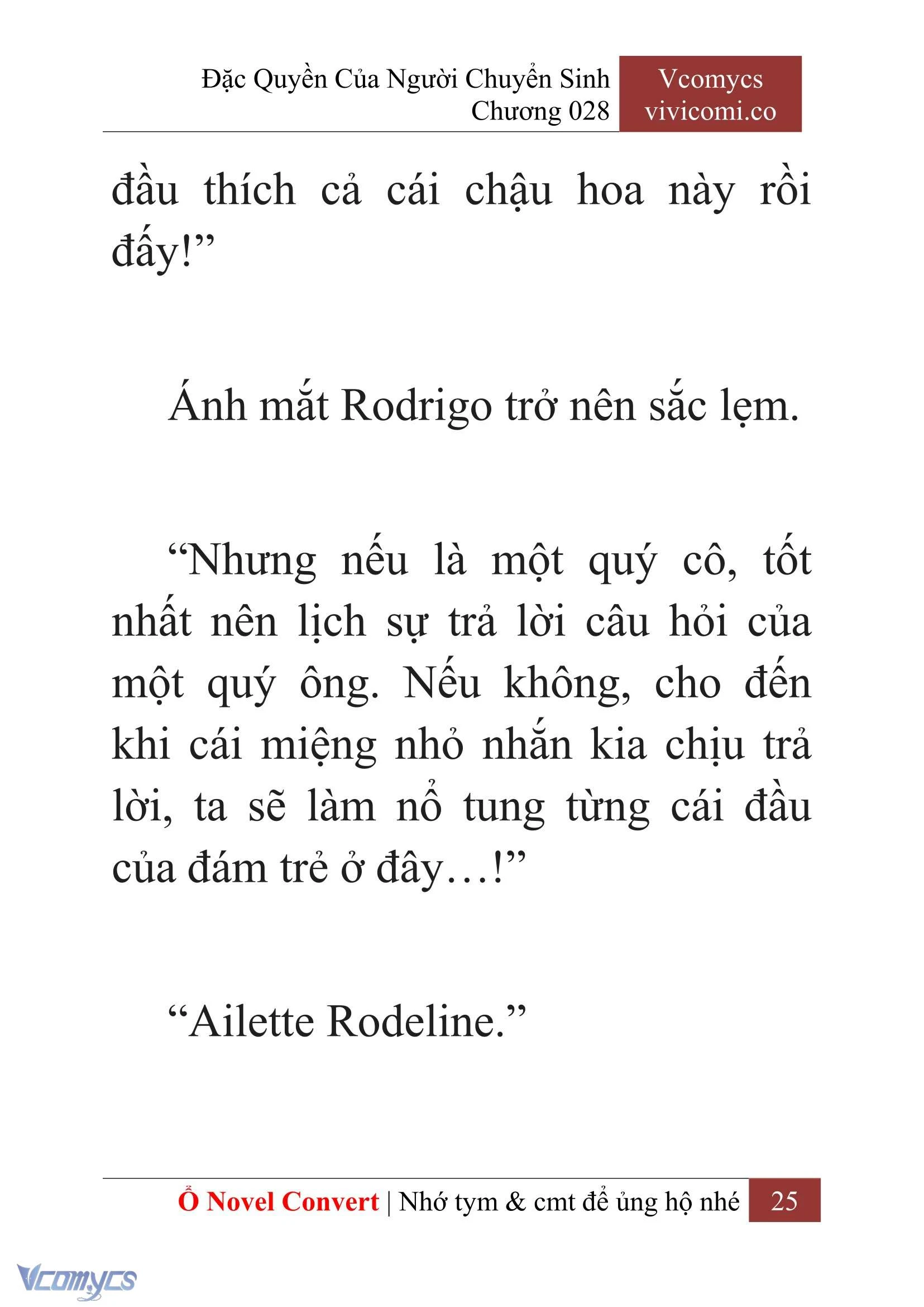 [Novel] Đặc Quyền Của Người Chuyển Sinh Chapter  28 - 27