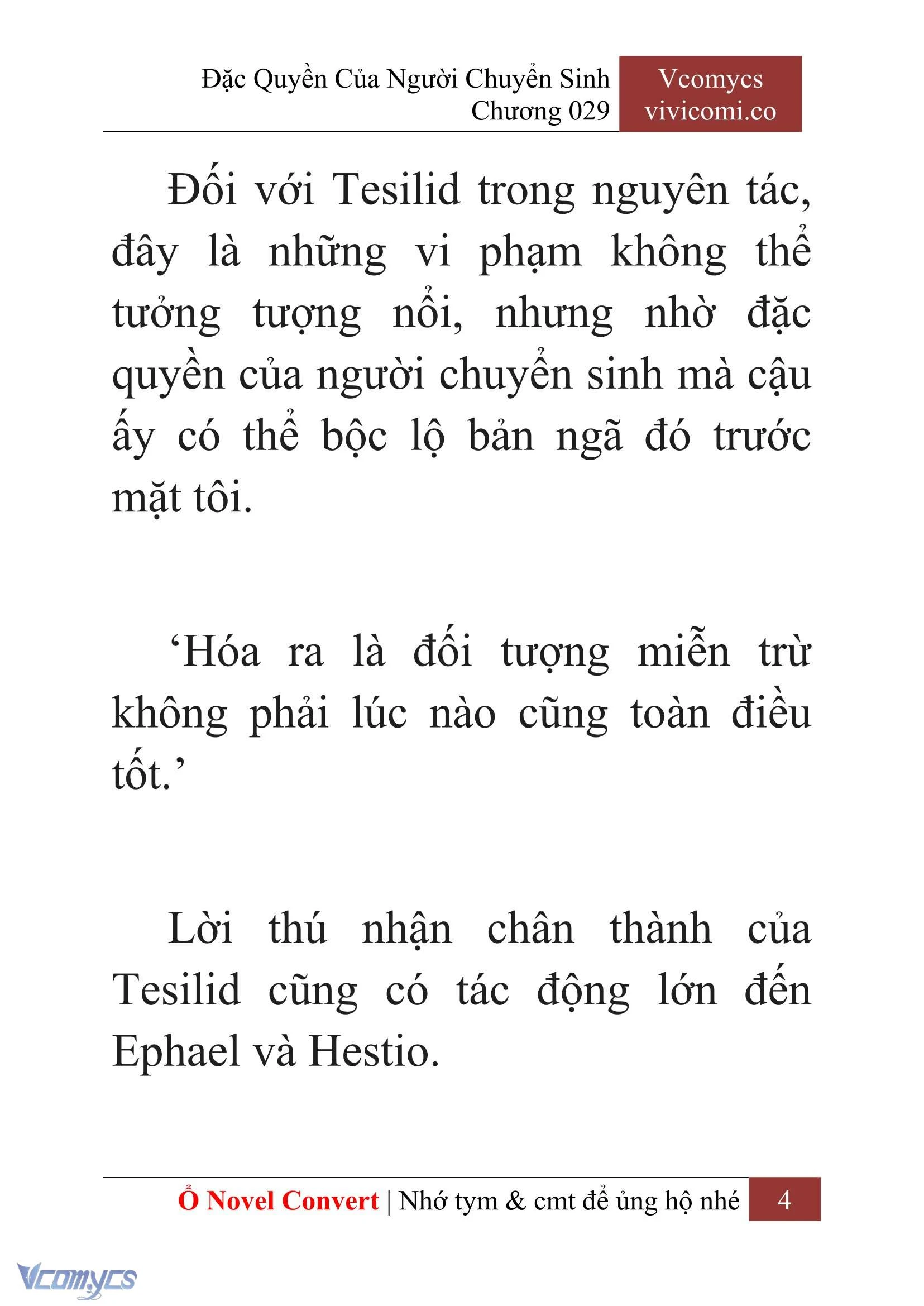 [Novel] Đặc Quyền Của Người Chuyển Sinh Chapter  29 - 6