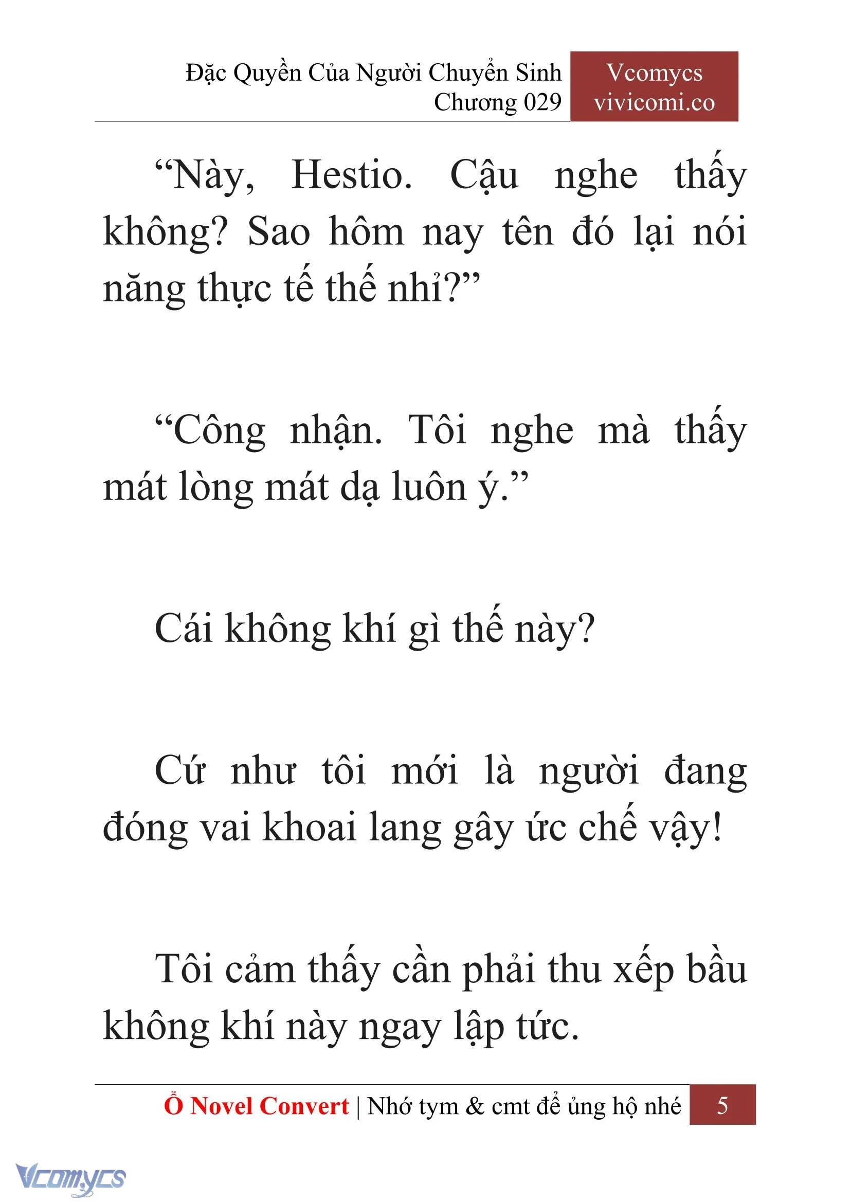 [Novel] Đặc Quyền Của Người Chuyển Sinh Chapter  29 - 7