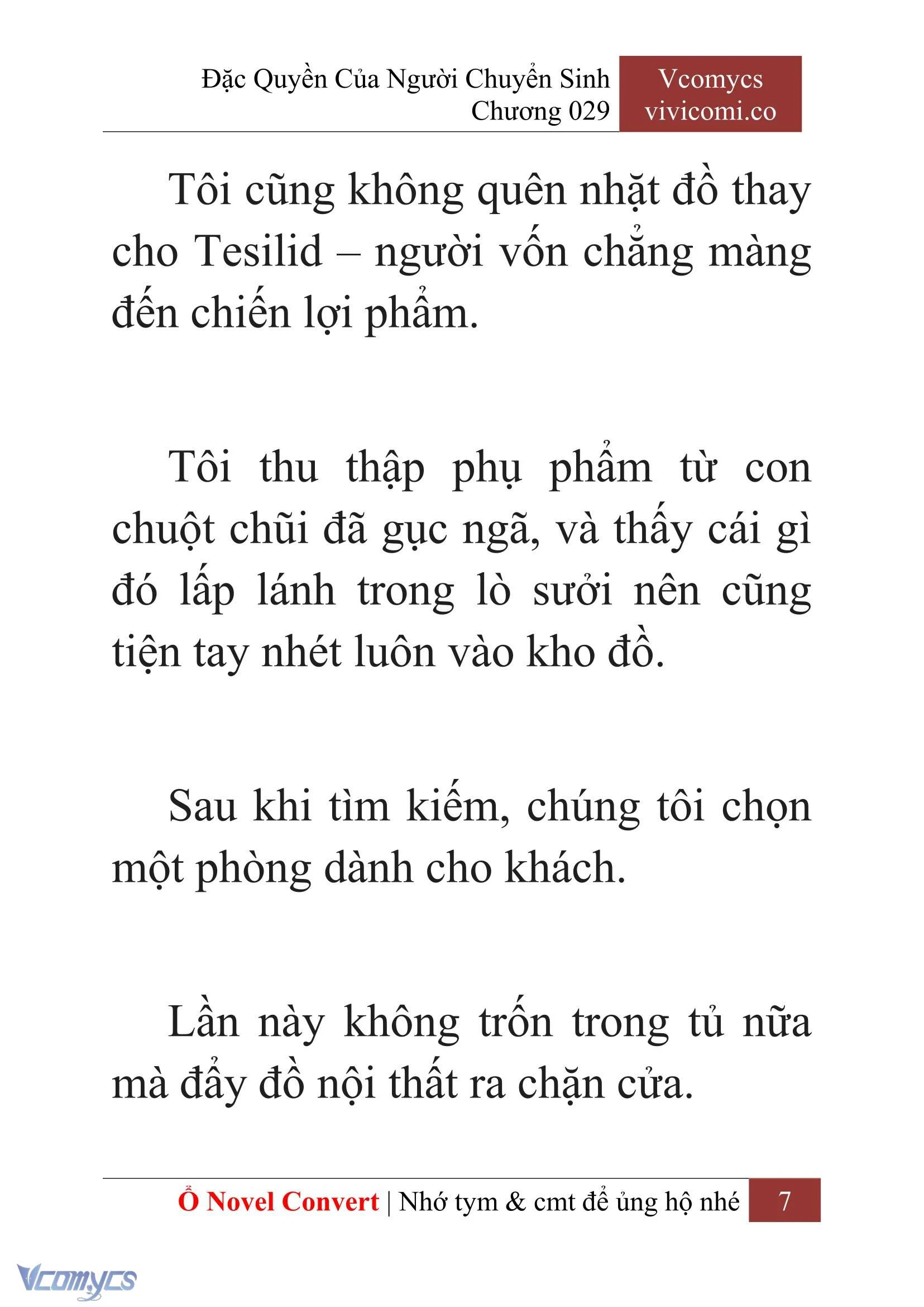 [Novel] Đặc Quyền Của Người Chuyển Sinh Chapter  29 - 9