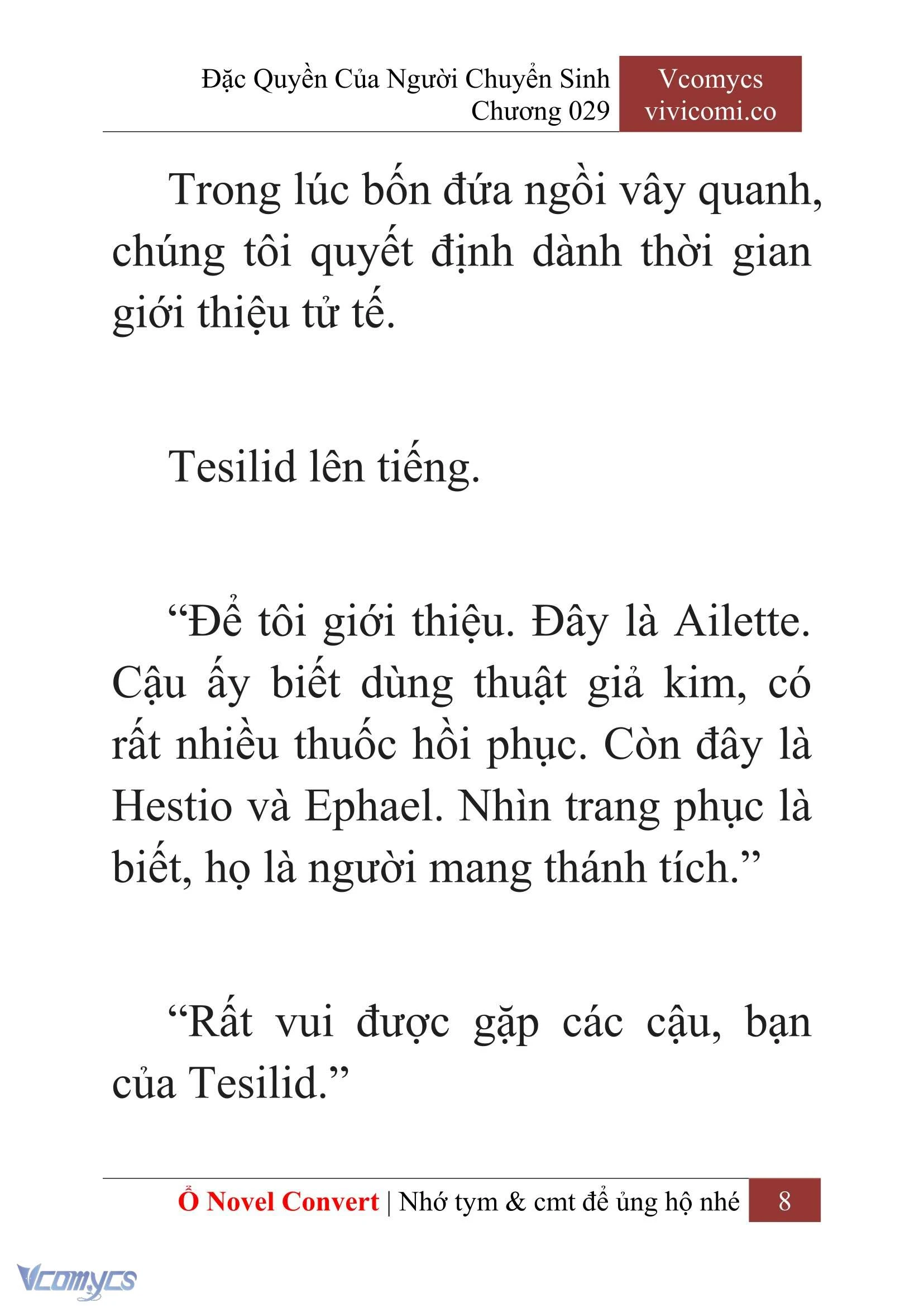 [Novel] Đặc Quyền Của Người Chuyển Sinh Chapter  29 - 10