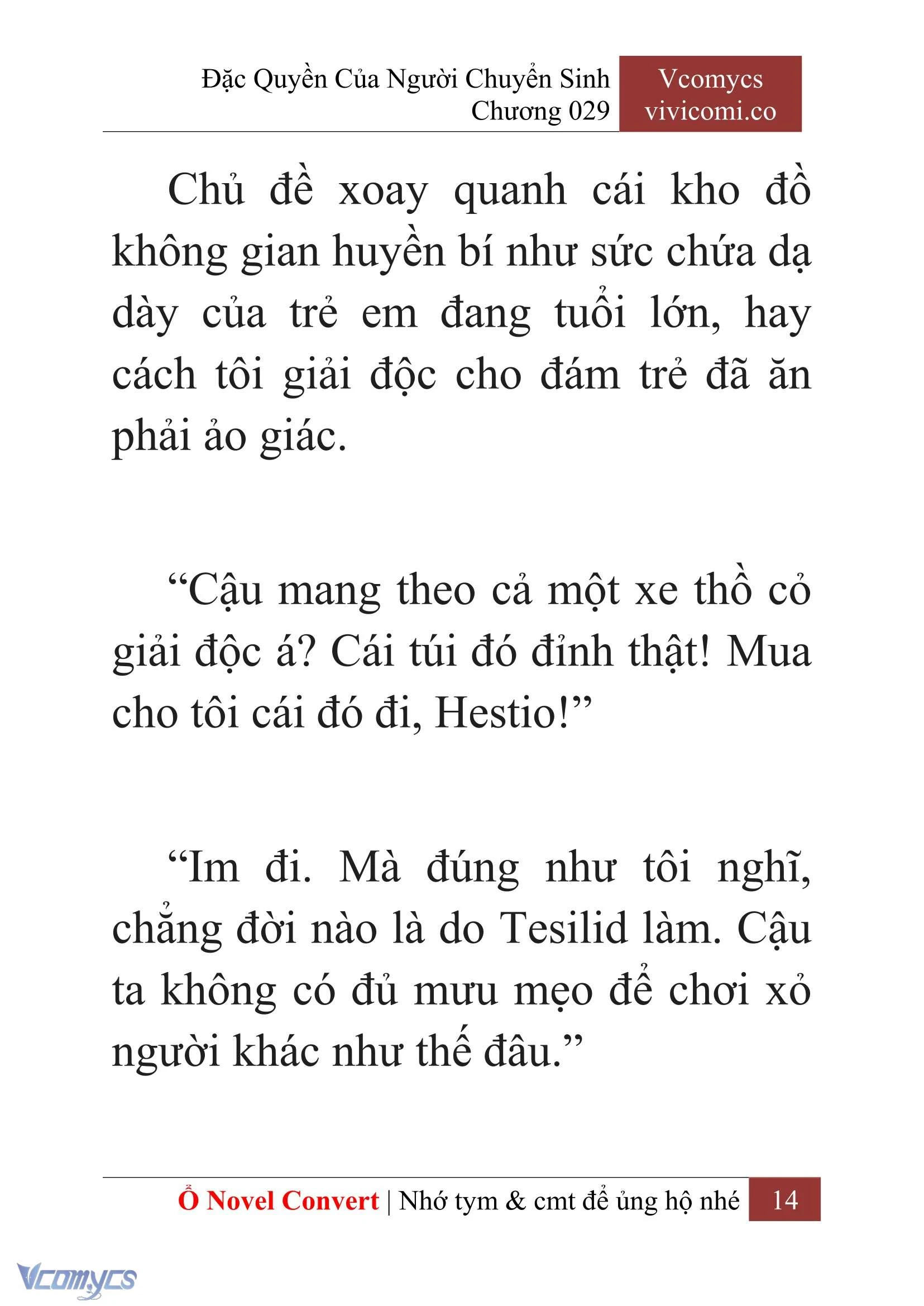 [Novel] Đặc Quyền Của Người Chuyển Sinh Chapter  29 - 16