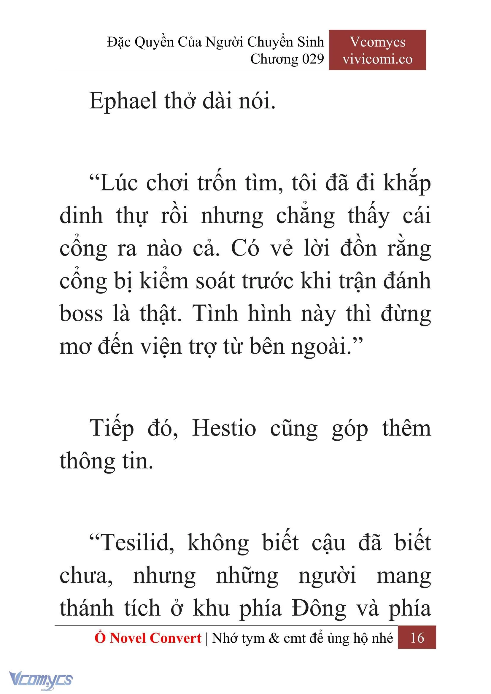 [Novel] Đặc Quyền Của Người Chuyển Sinh Chapter  29 - 18
