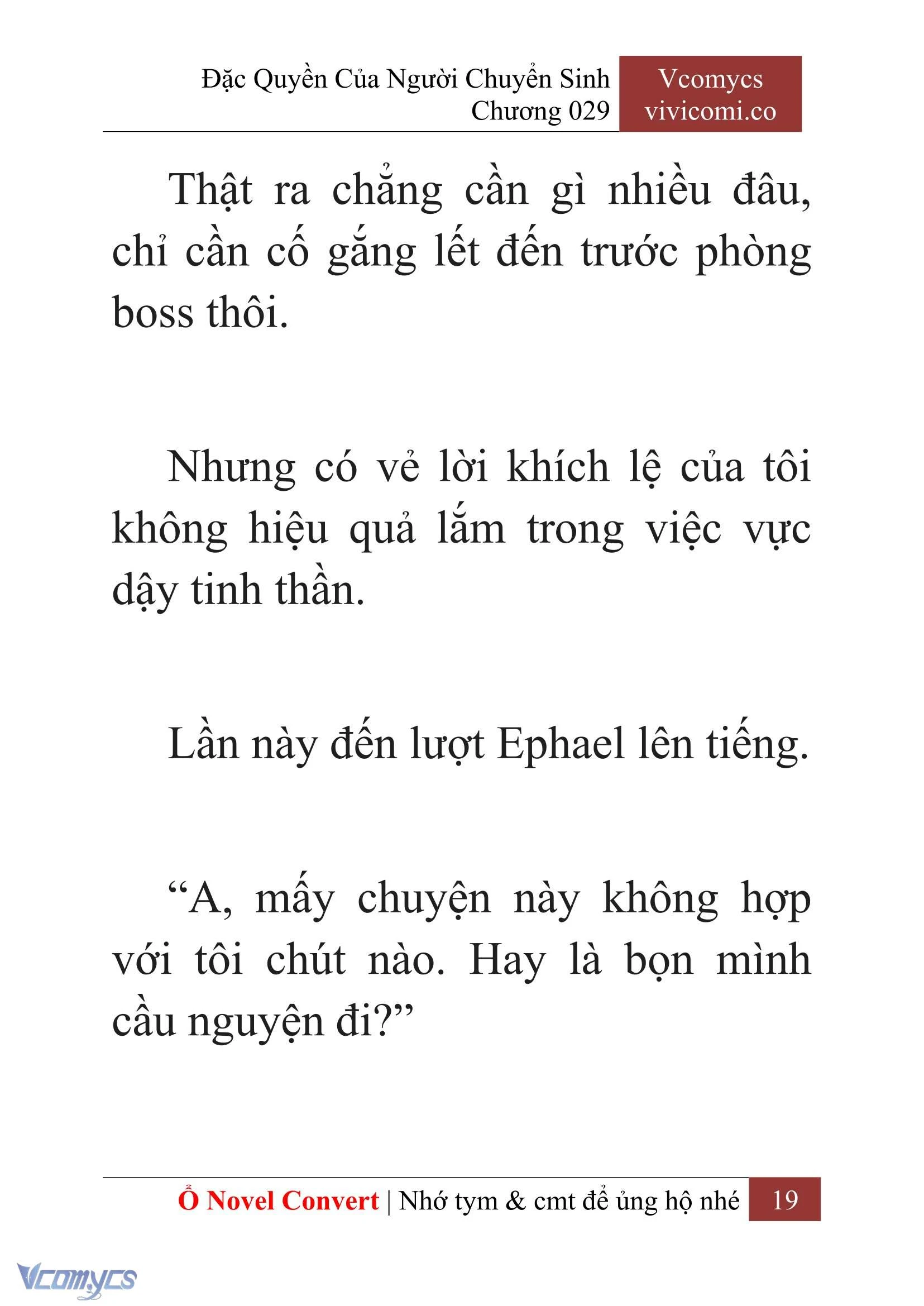 [Novel] Đặc Quyền Của Người Chuyển Sinh Chapter  29 - 21