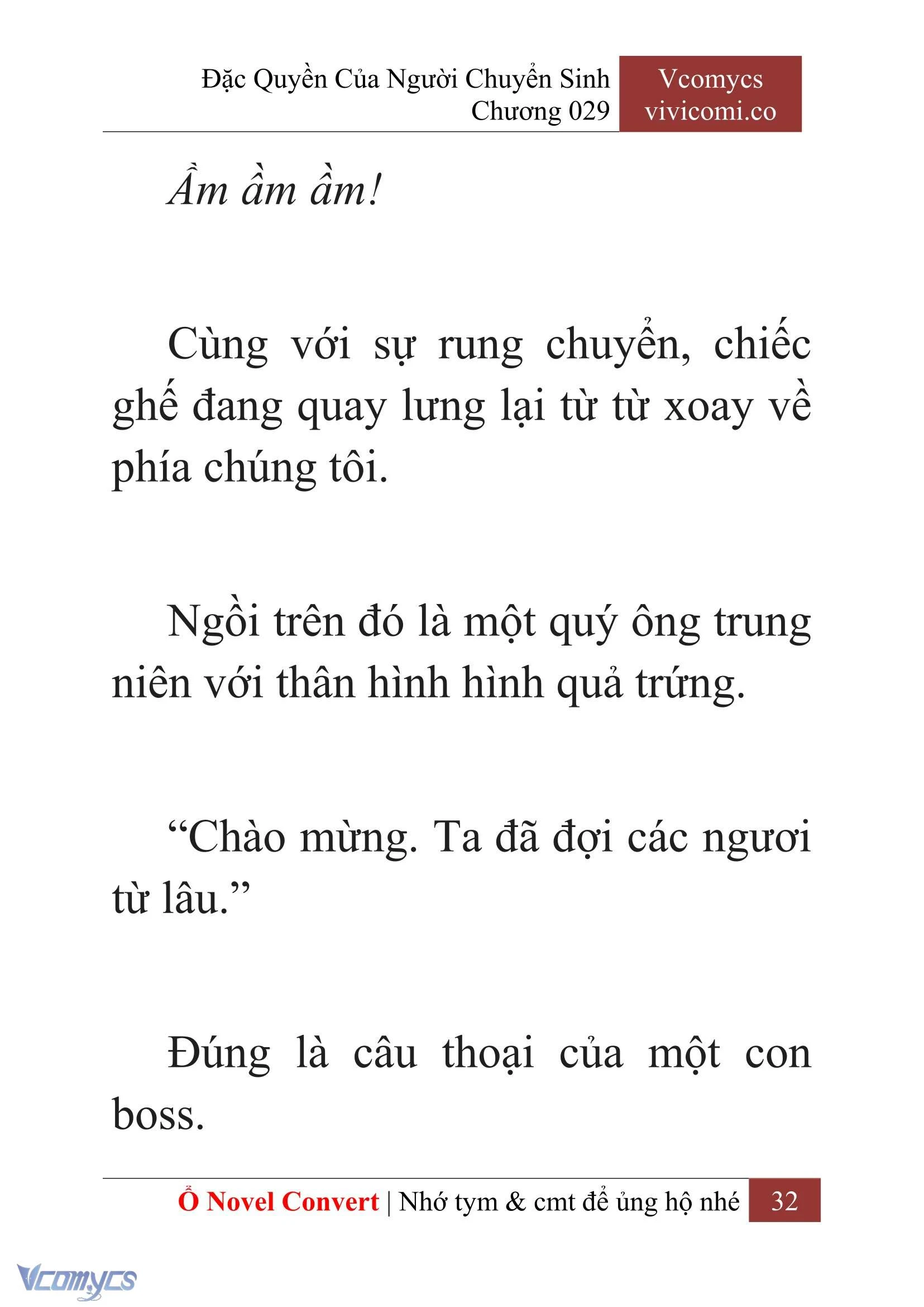 [Novel] Đặc Quyền Của Người Chuyển Sinh Chapter  29 - 34