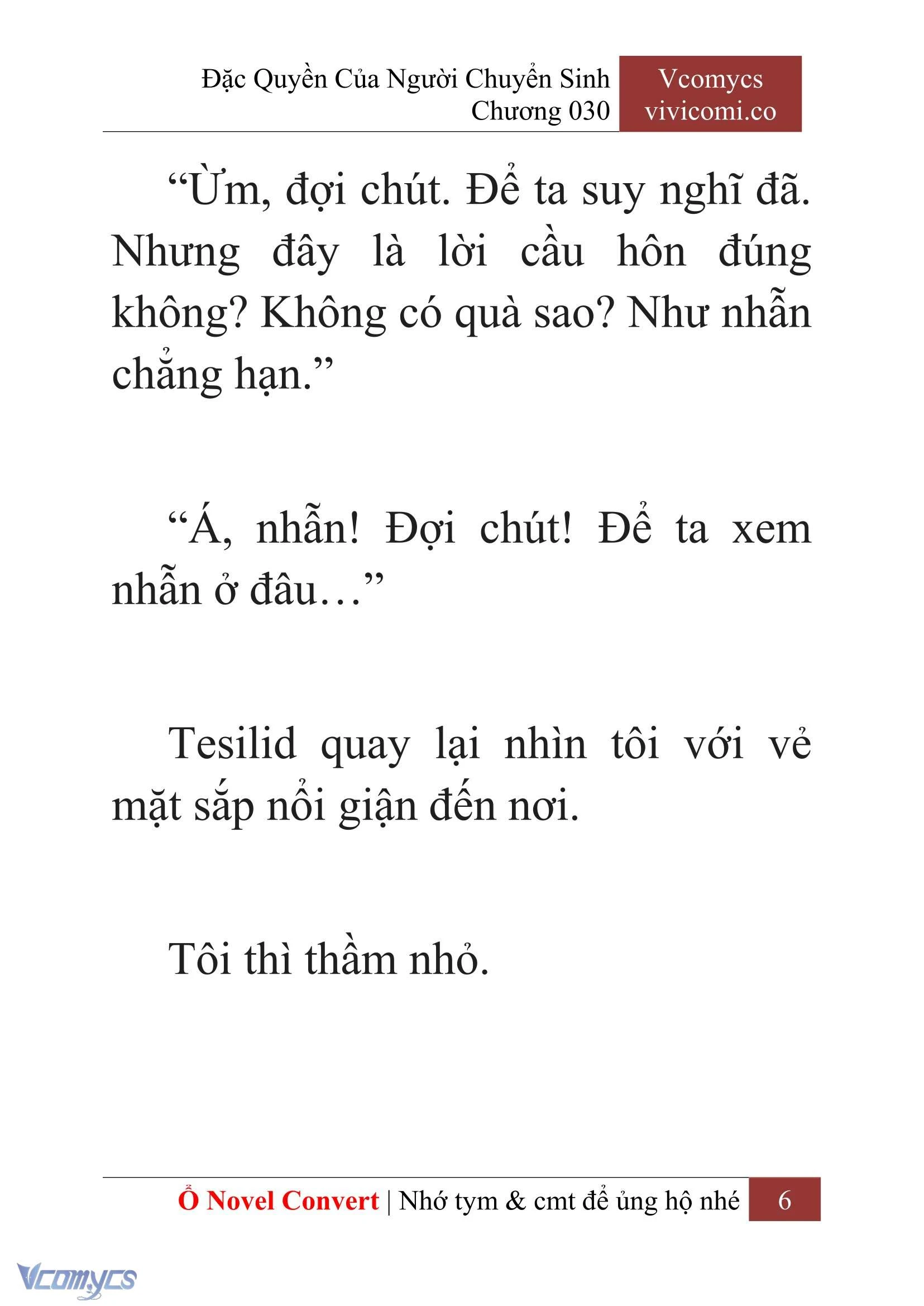 [Novel] Đặc Quyền Của Người Chuyển Sinh Chapter  30 - 8