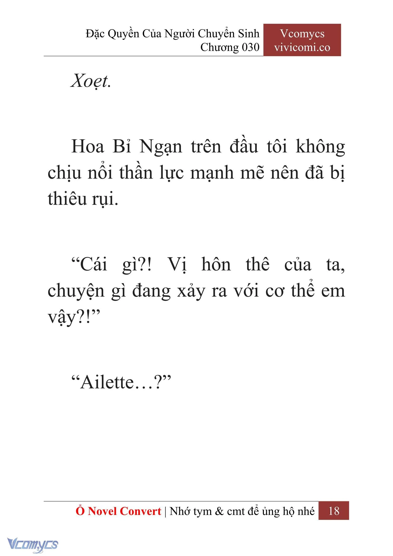 [Novel] Đặc Quyền Của Người Chuyển Sinh Chapter  30 - 20