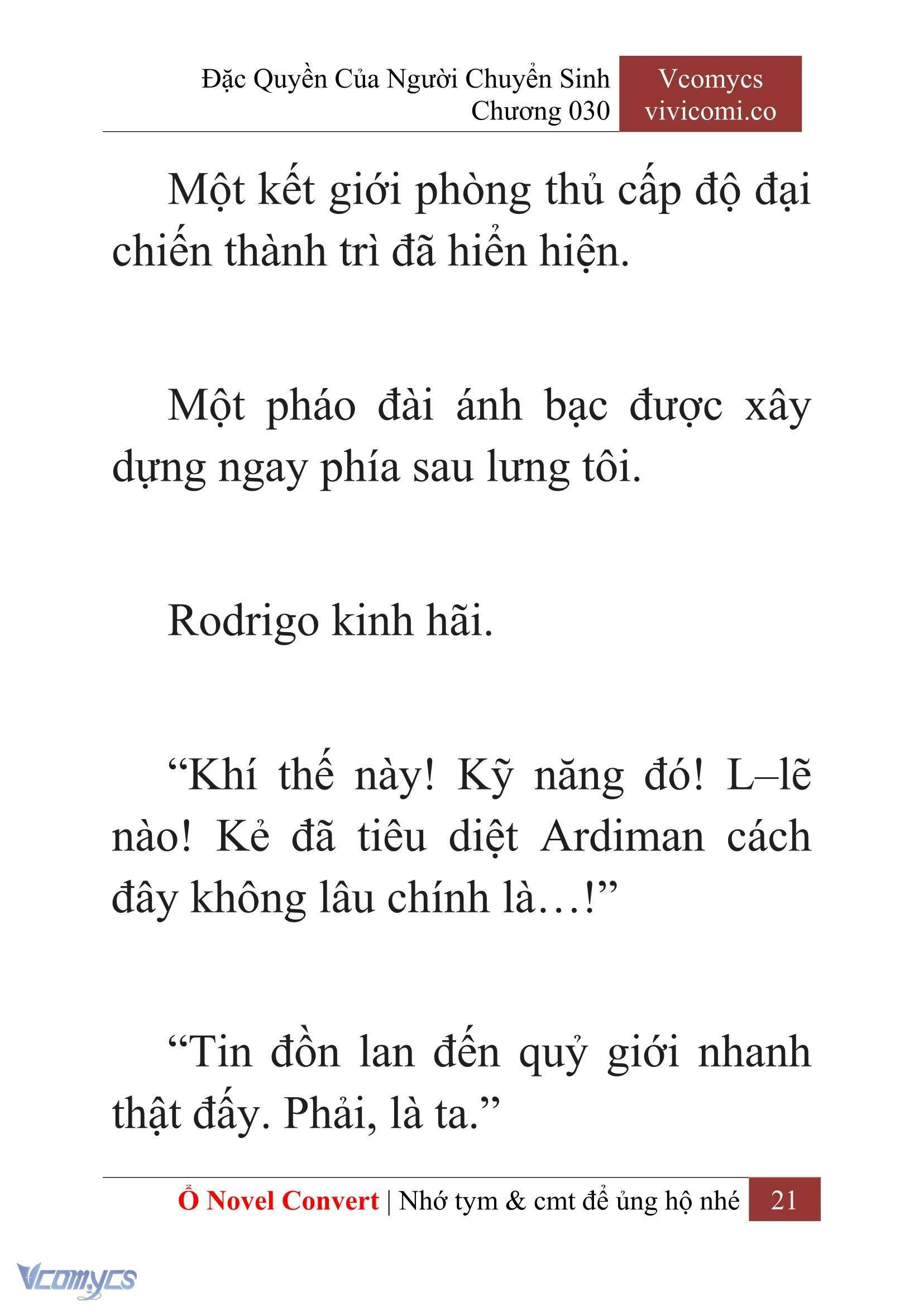 [Novel] Đặc Quyền Của Người Chuyển Sinh Chapter  30 - 23