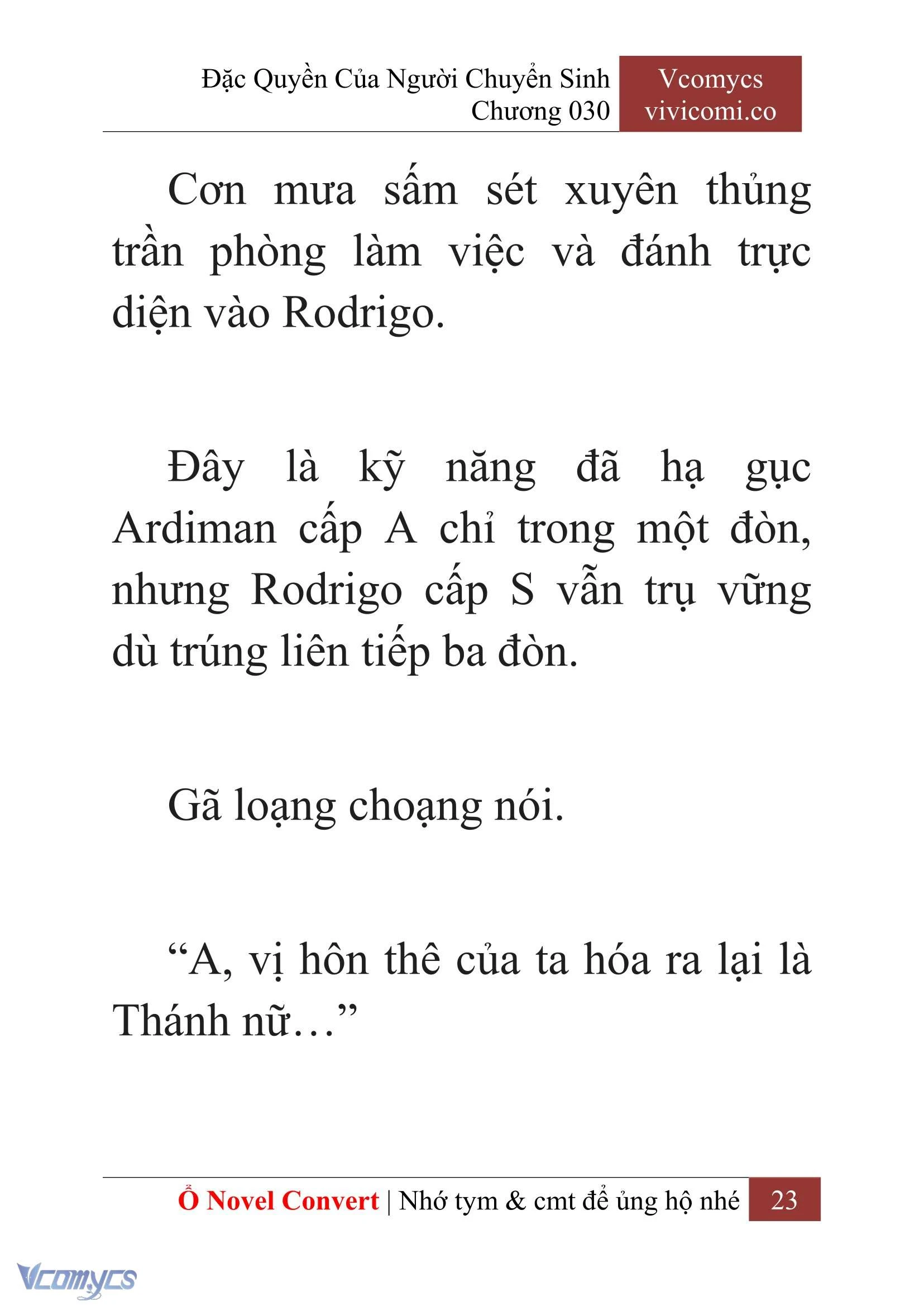 [Novel] Đặc Quyền Của Người Chuyển Sinh Chapter  30 - 25