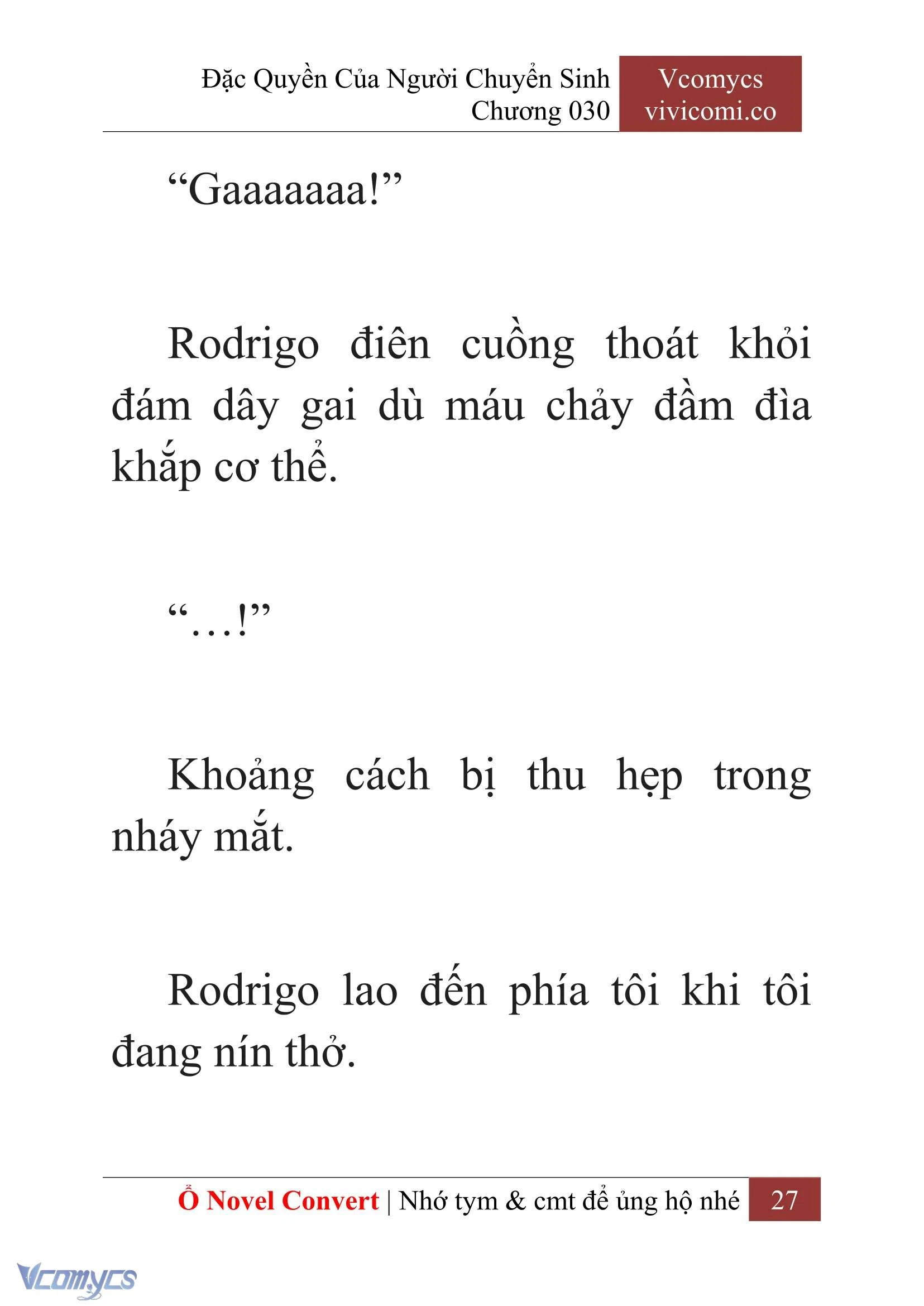 [Novel] Đặc Quyền Của Người Chuyển Sinh Chapter  30 - 29