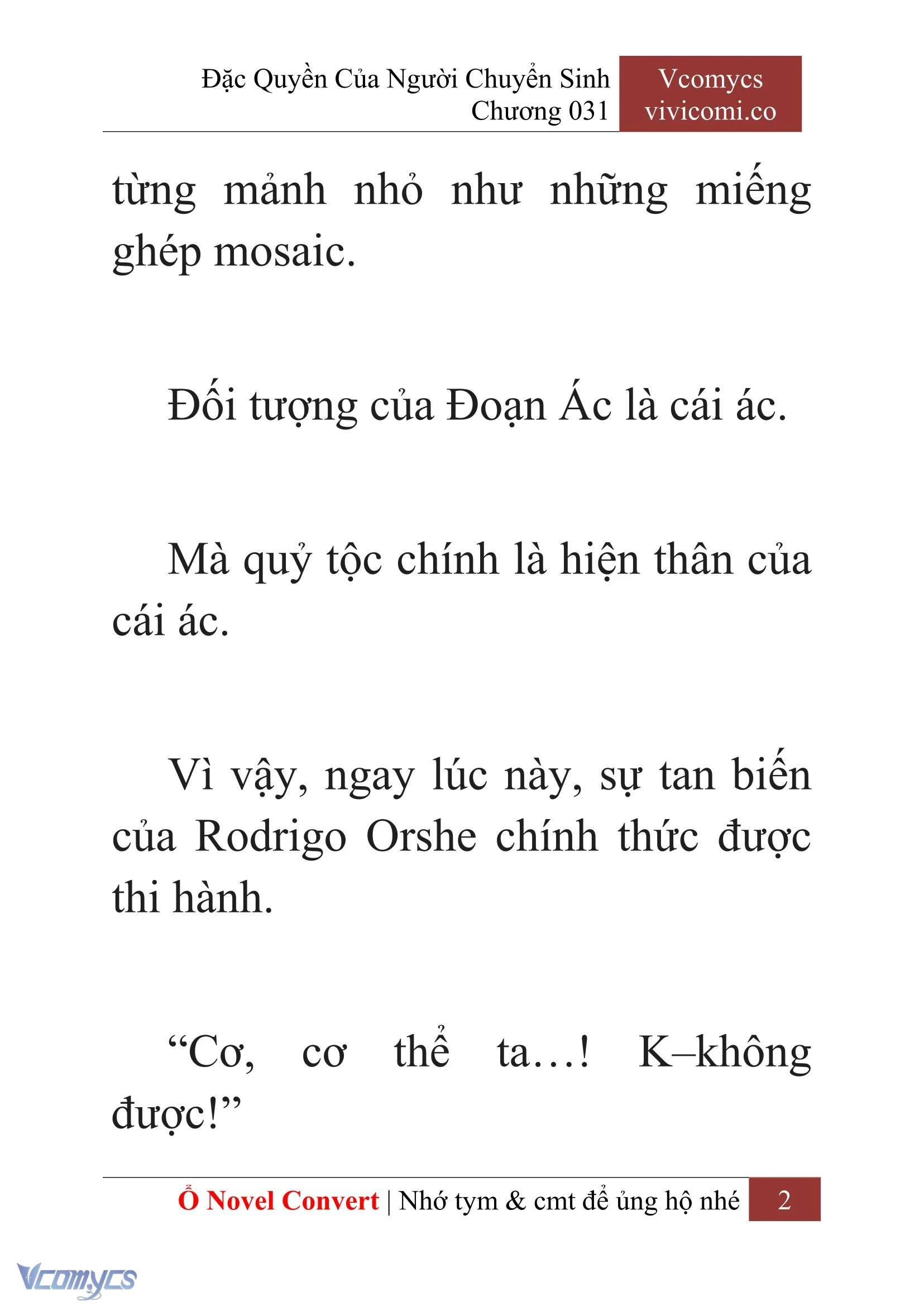 [Novel] Đặc Quyền Của Người Chuyển Sinh Chapter  31 - 4