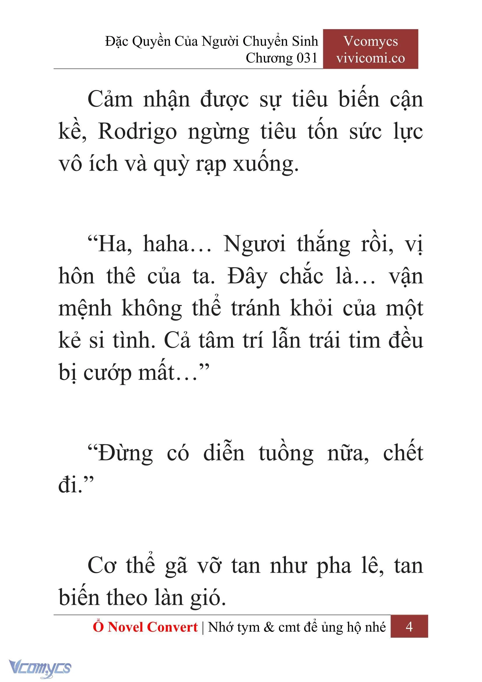 [Novel] Đặc Quyền Của Người Chuyển Sinh Chapter  31 - 6