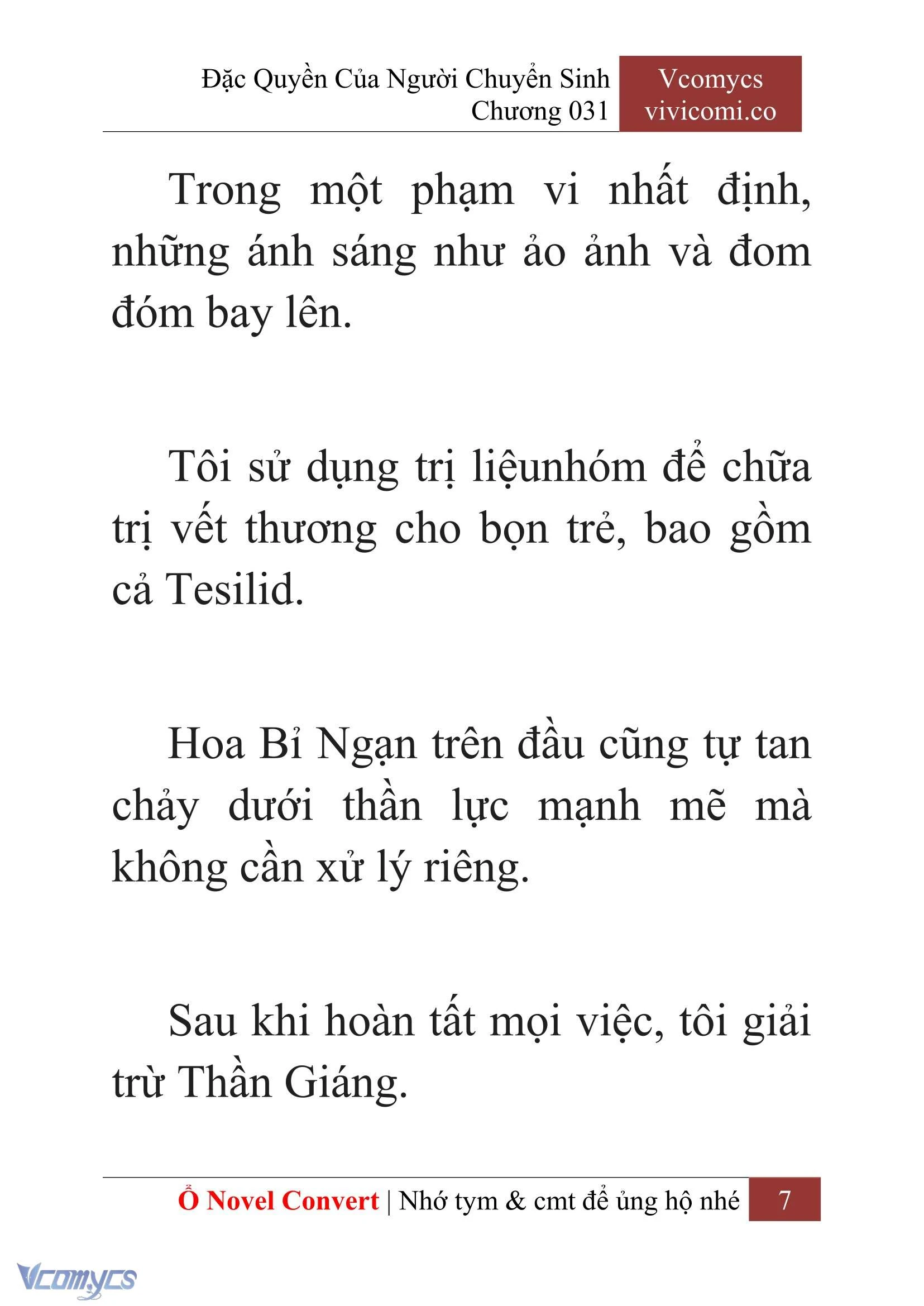 [Novel] Đặc Quyền Của Người Chuyển Sinh Chapter  31 - 9