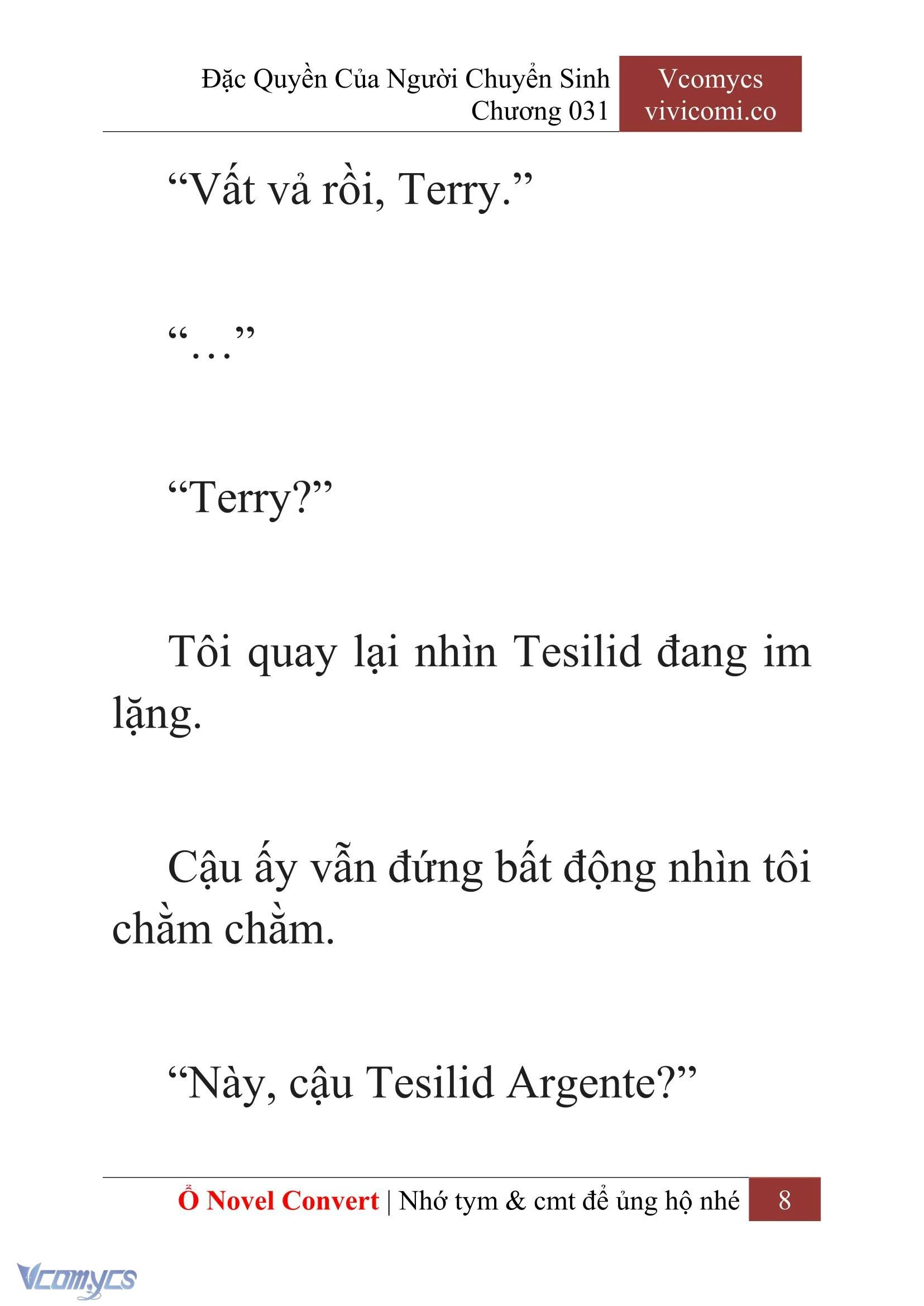 [Novel] Đặc Quyền Của Người Chuyển Sinh Chapter  31 - 10