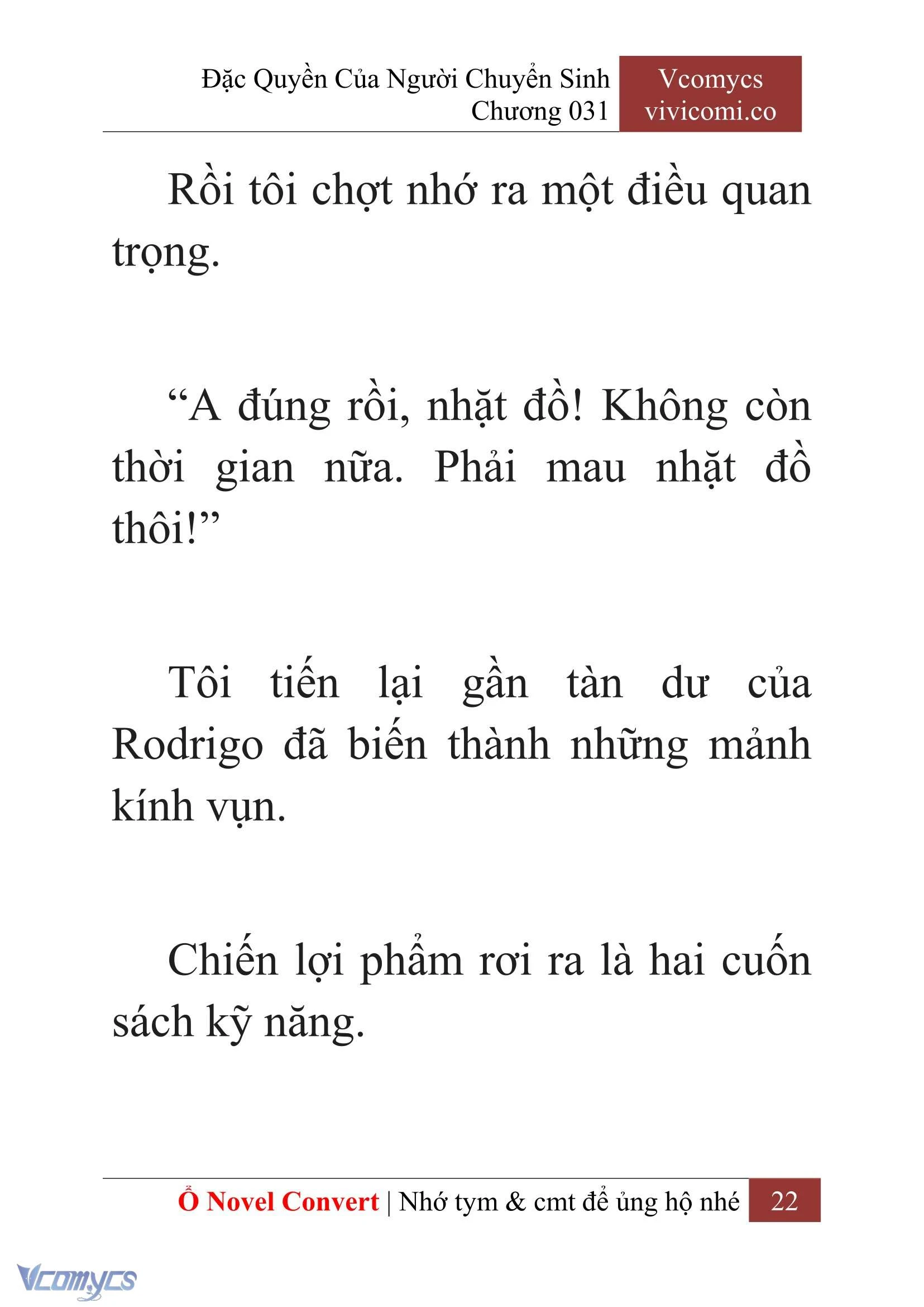 [Novel] Đặc Quyền Của Người Chuyển Sinh Chapter  31 - 24