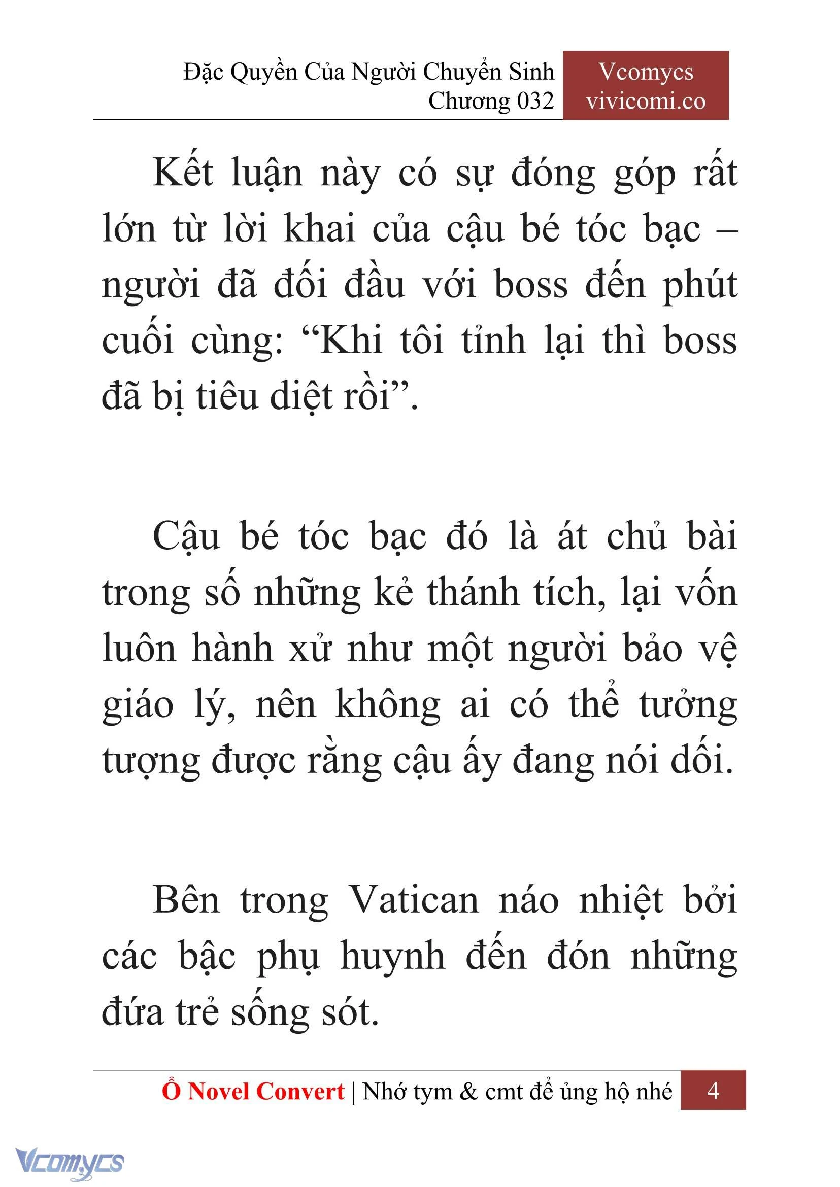 [Novel] Đặc Quyền Của Người Chuyển Sinh Chapter  32 - 6