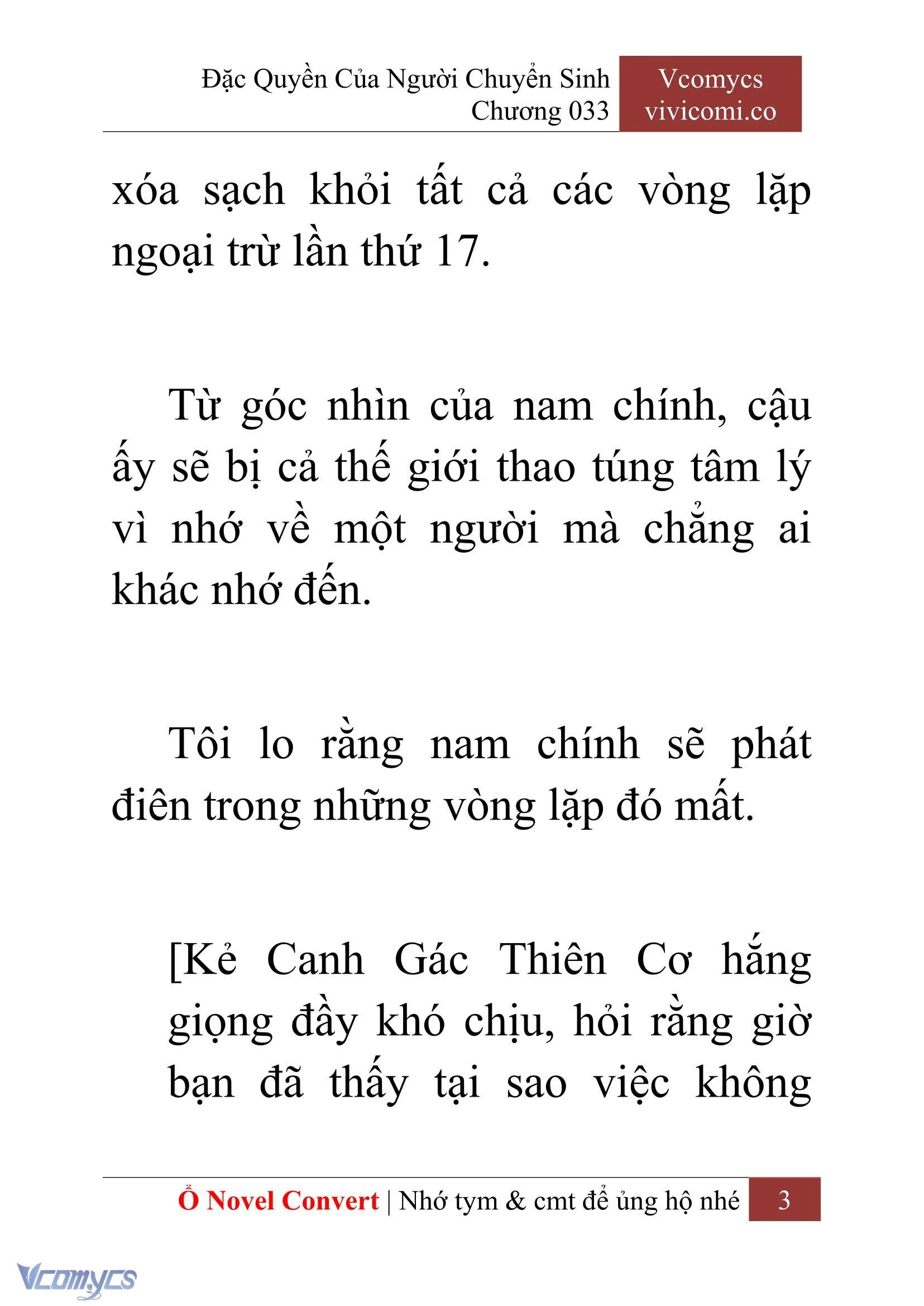 [Novel] Đặc Quyền Của Người Chuyển Sinh Chapter  33 - 5