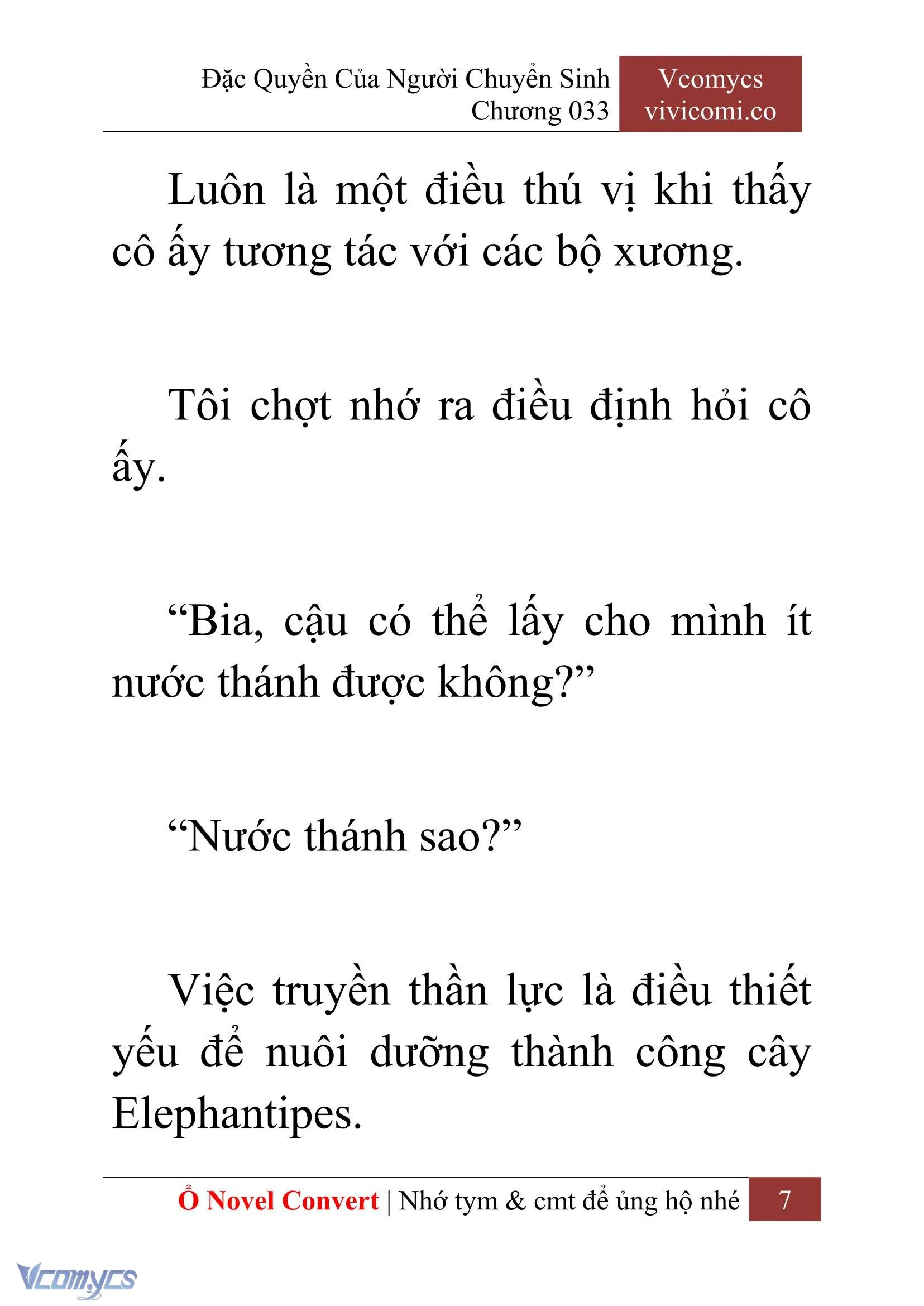 [Novel] Đặc Quyền Của Người Chuyển Sinh Chapter  33 - 9
